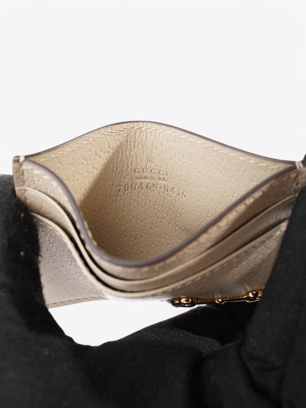 Gucci Horsebit 1955  Holder Beige / Gold Calfskin Leather