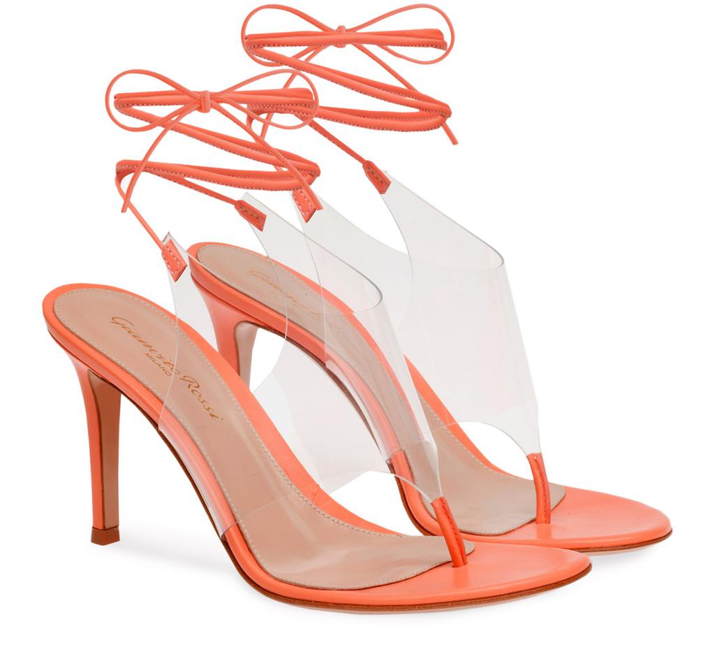 GIANVITO ROSSI NEREA ANKLE WRAP SANDALS