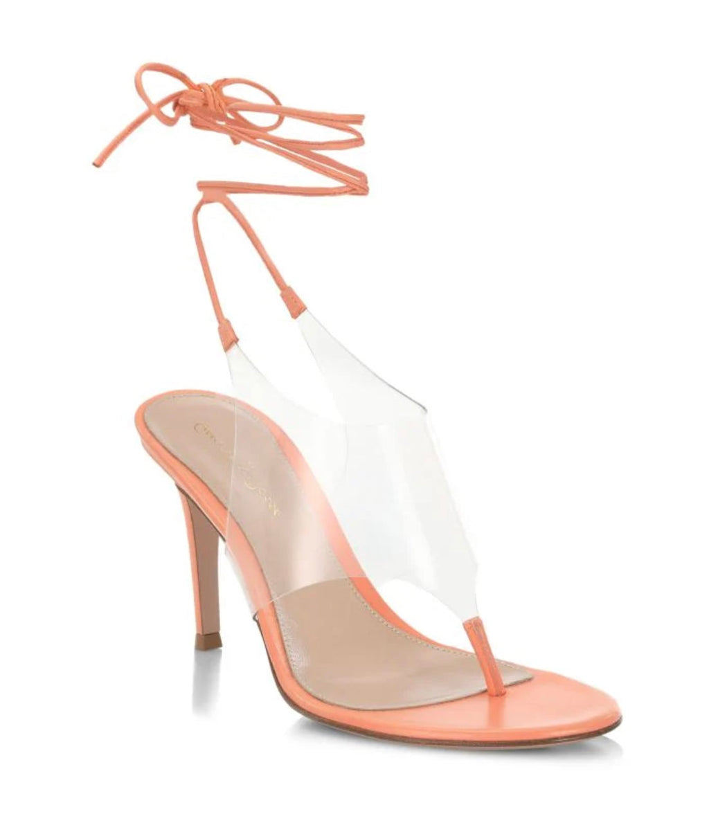 GIANVITO ROSSI NEREA ANKLE WRAP SANDALS