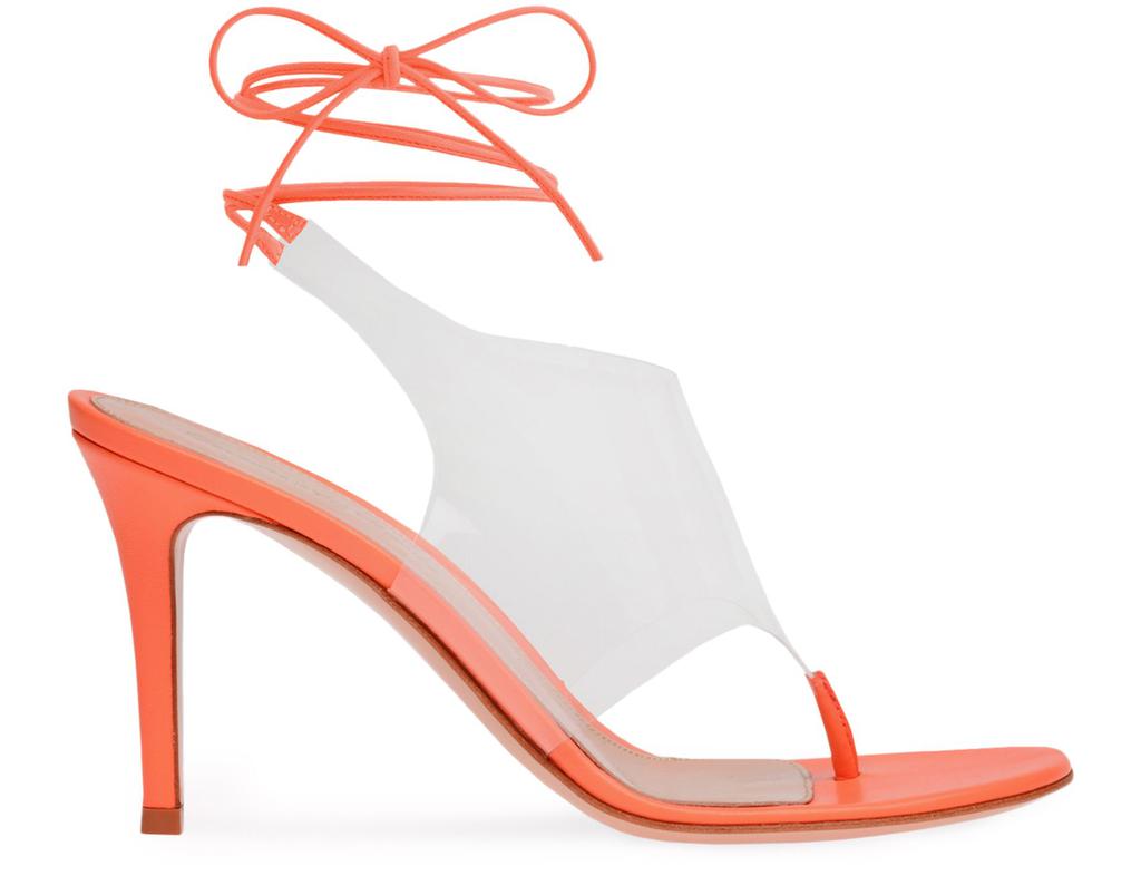 GIANVITO ROSSI NEREA ANKLE WRAP SANDALS