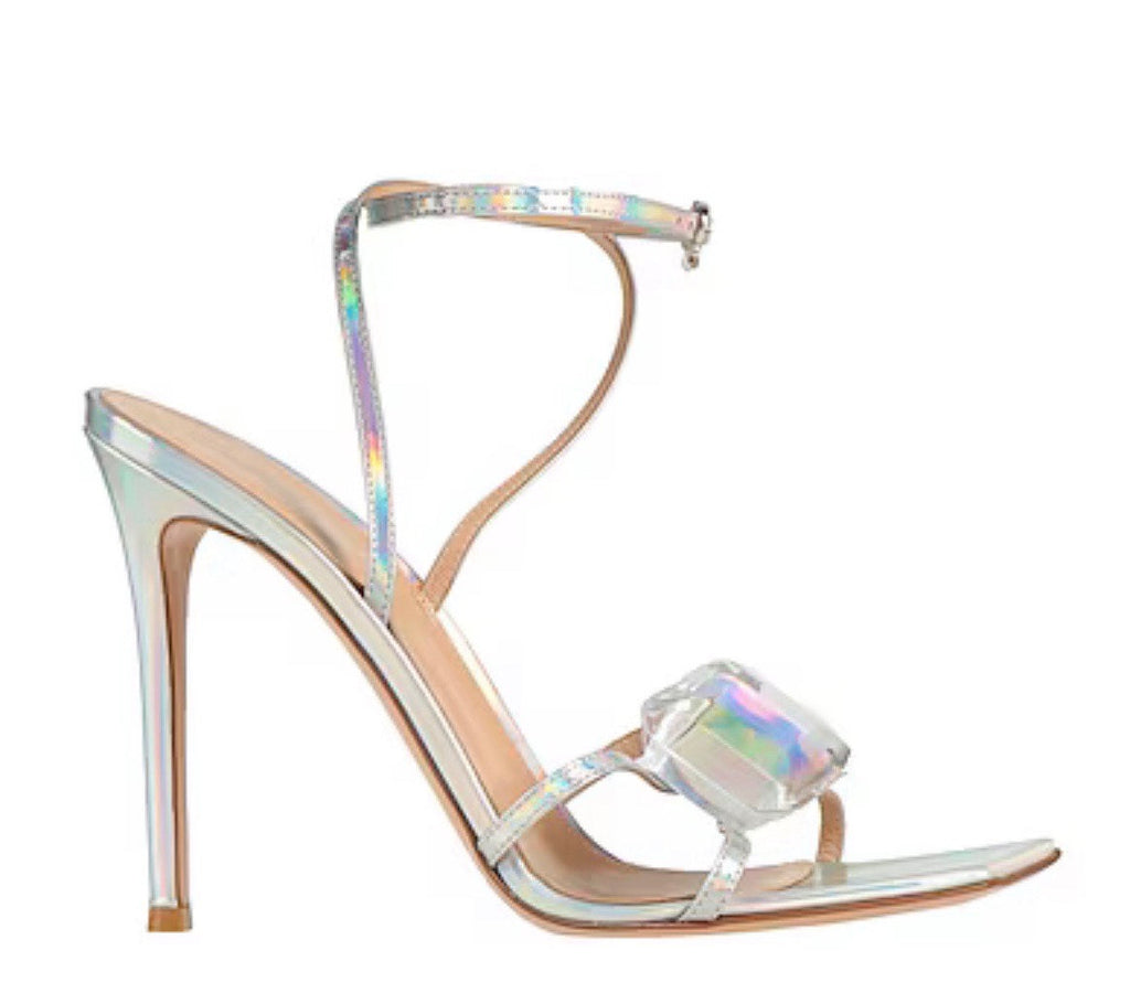 GIANVITO ROSSI JAIPUR 105 EMBELLISHED JEWEL SANDALS