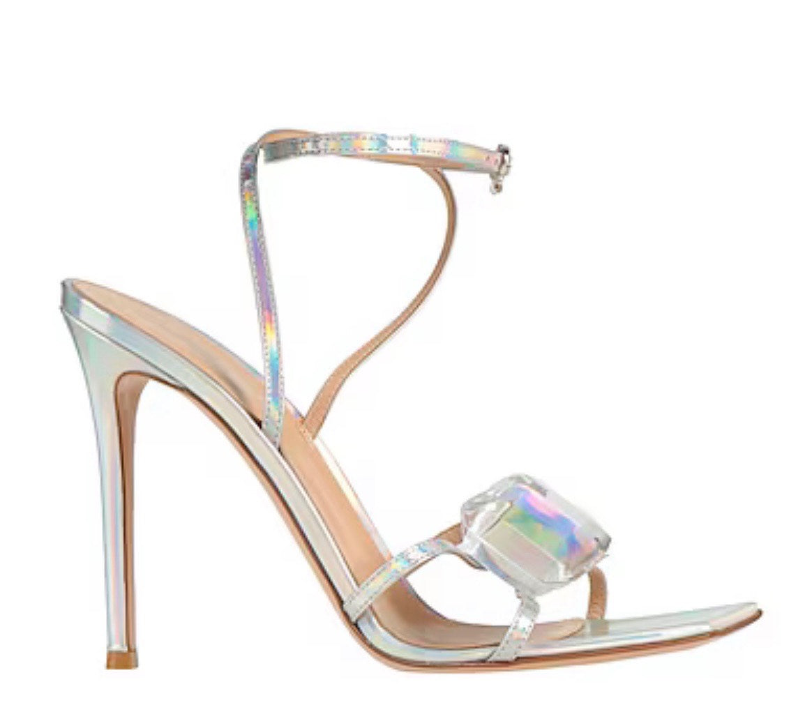 GIANVITO ROSSI JAIPUR 105 EMBELLISHED JEWEL SANDALS