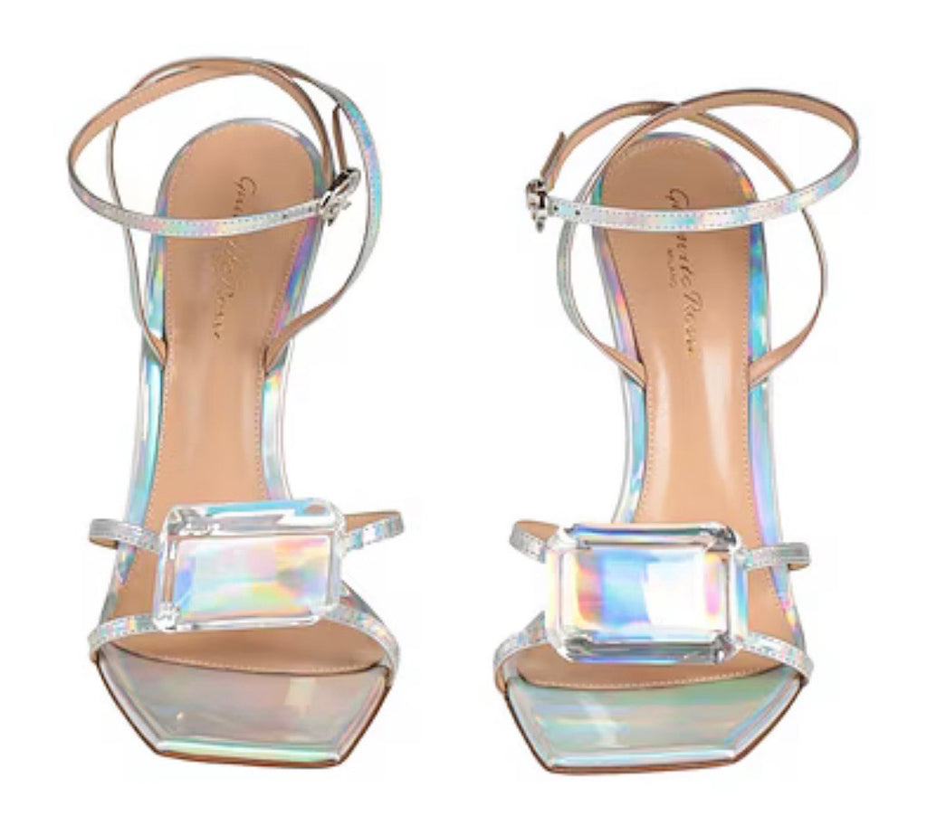 GIANVITO ROSSI JAIPUR 105 EMBELLISHED JEWEL SANDALS