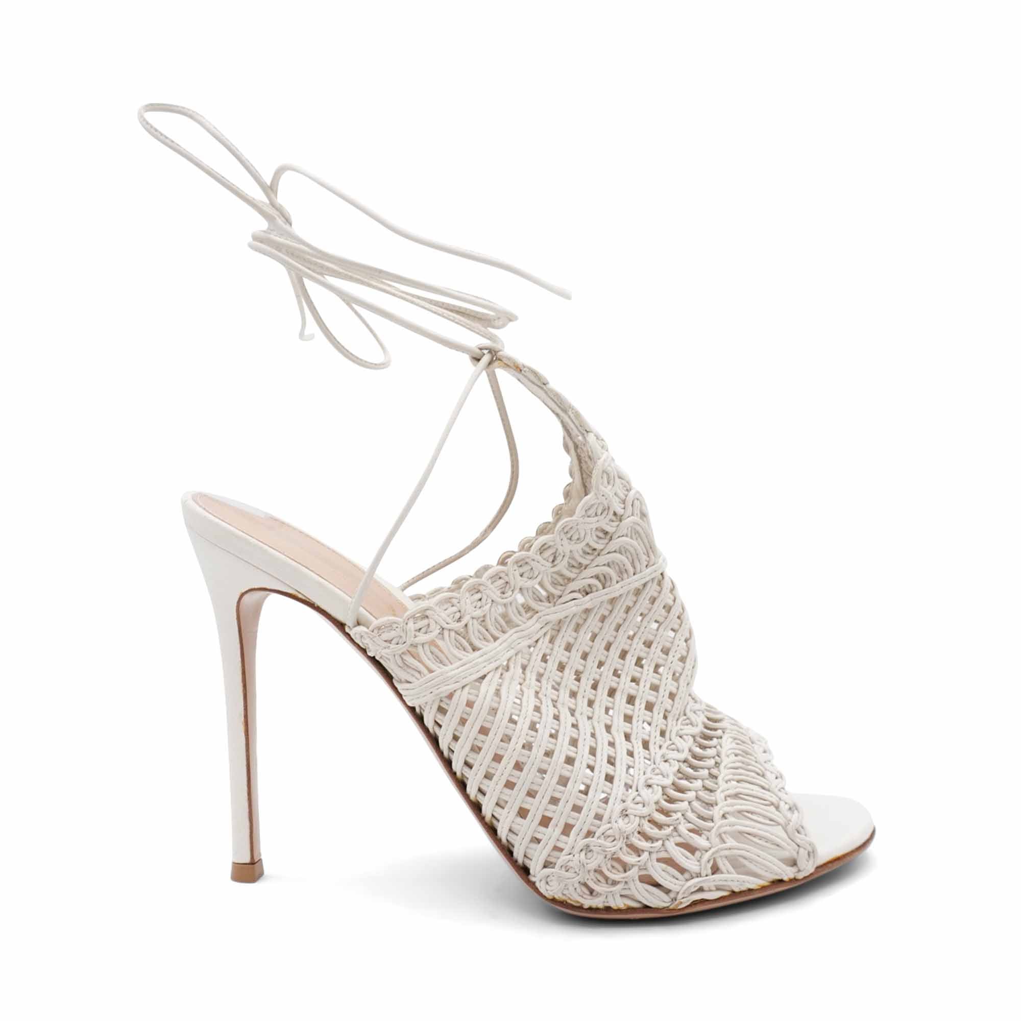 Gianvito Rossi 'Allyson' Woven Sandals - Women's 40