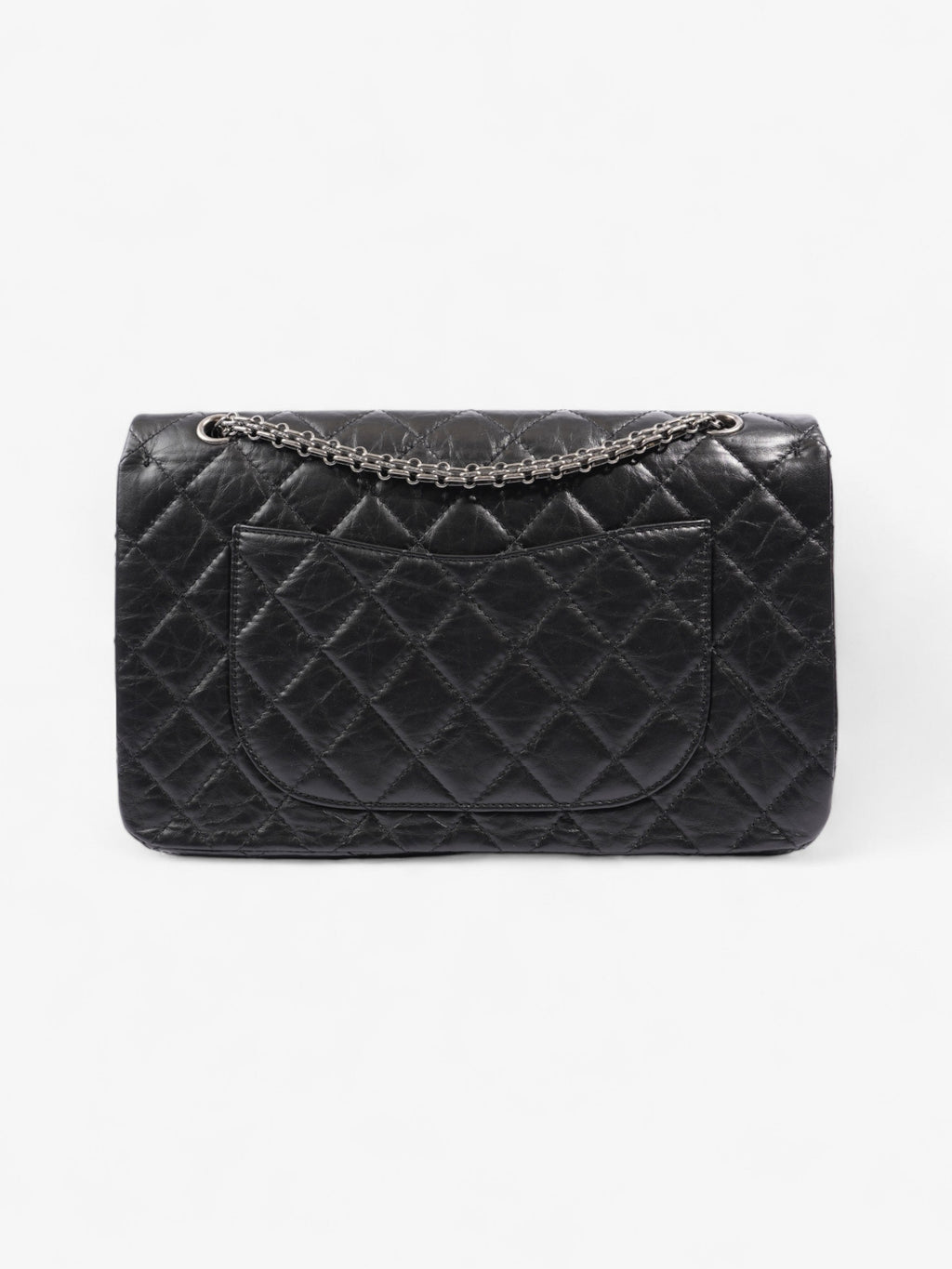 Chanel 2.55 Reissue Black Aged Calfskin Leather Maxi