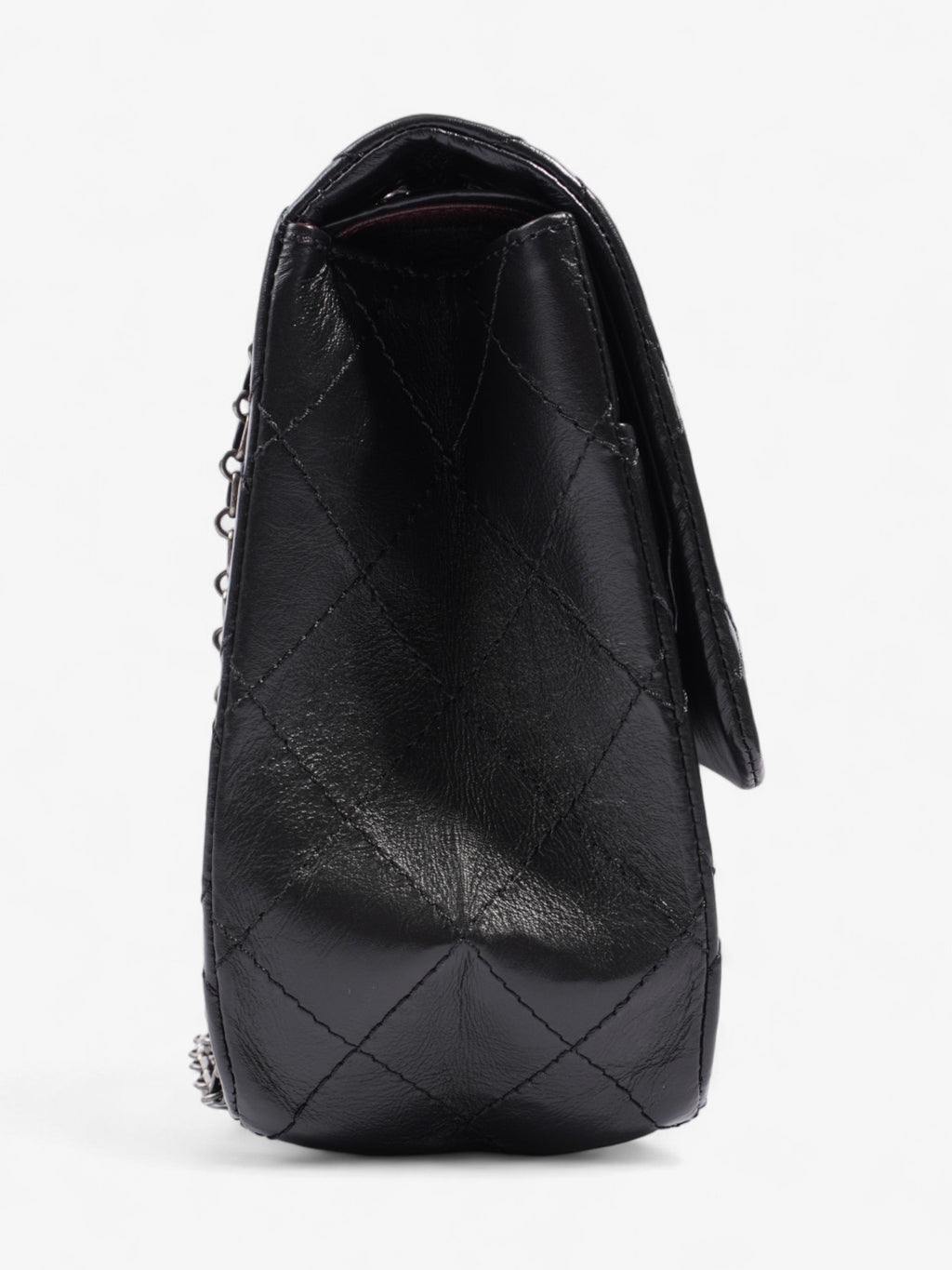 Chanel 2.55 Reissue Black Aged Calfskin Leather Maxi