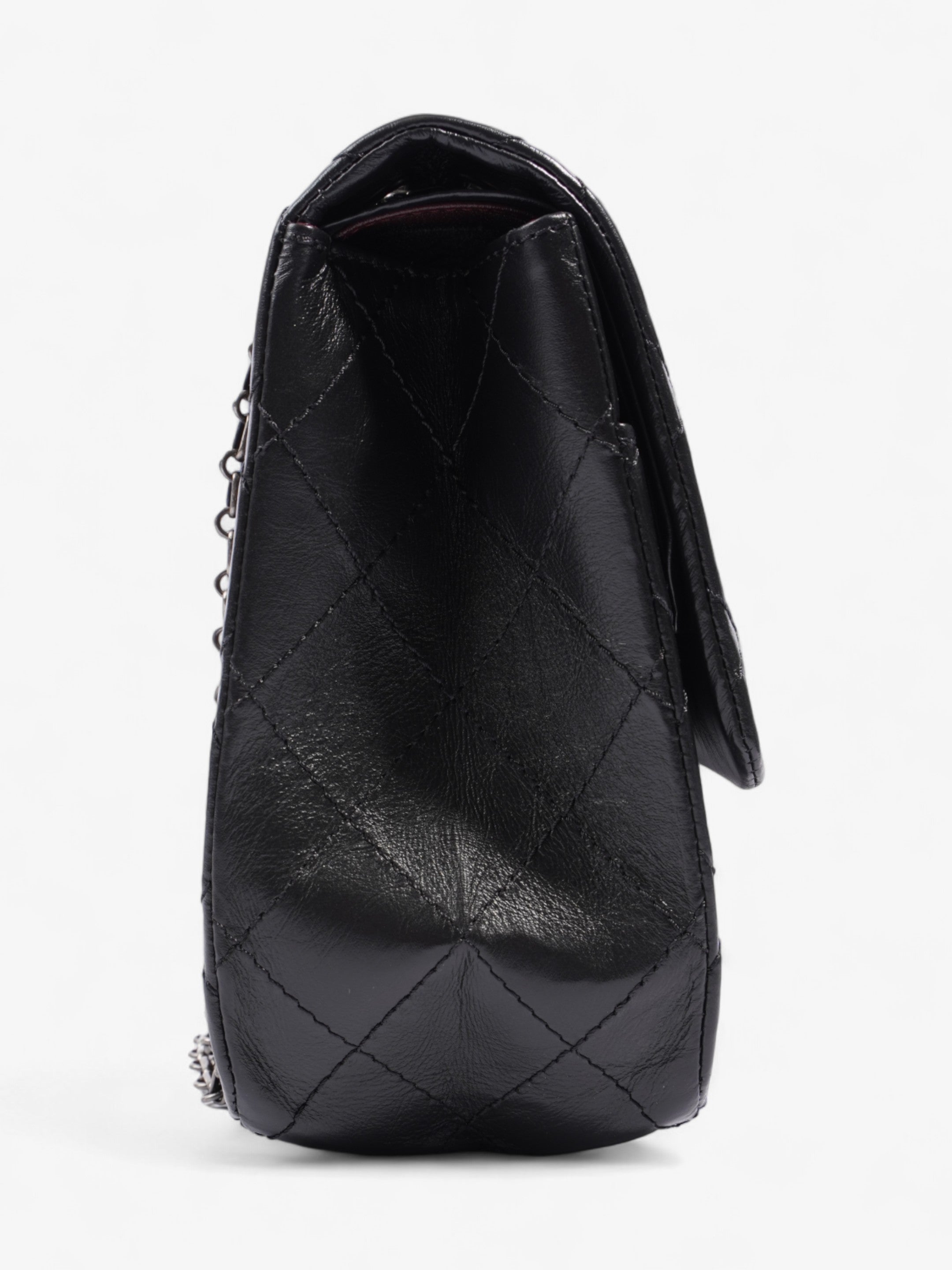 Chanel 2.55 Reissue Black Aged Calfskin Leather Maxi