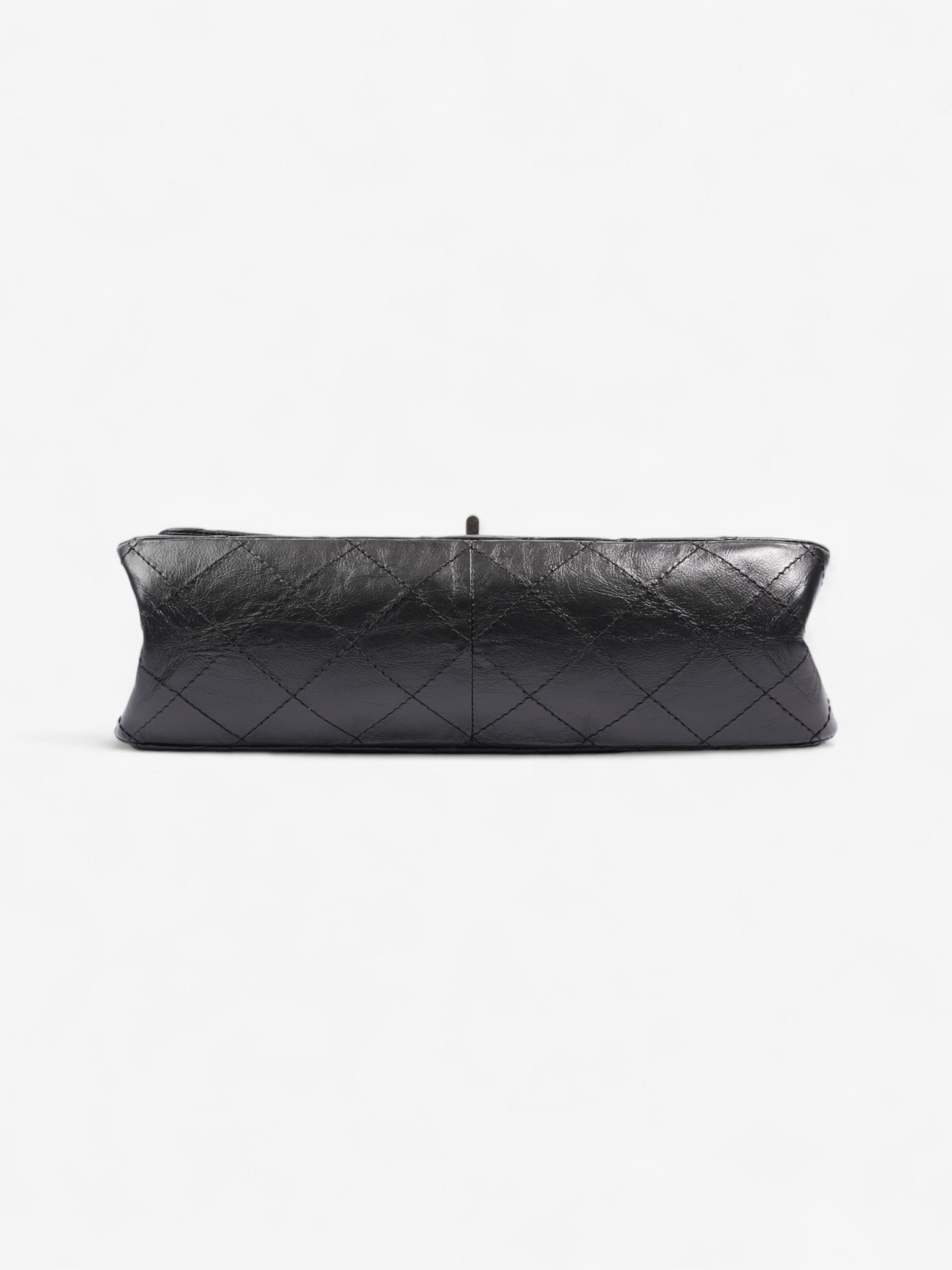 Chanel 2.55 Reissue Black Aged Calfskin Leather Maxi