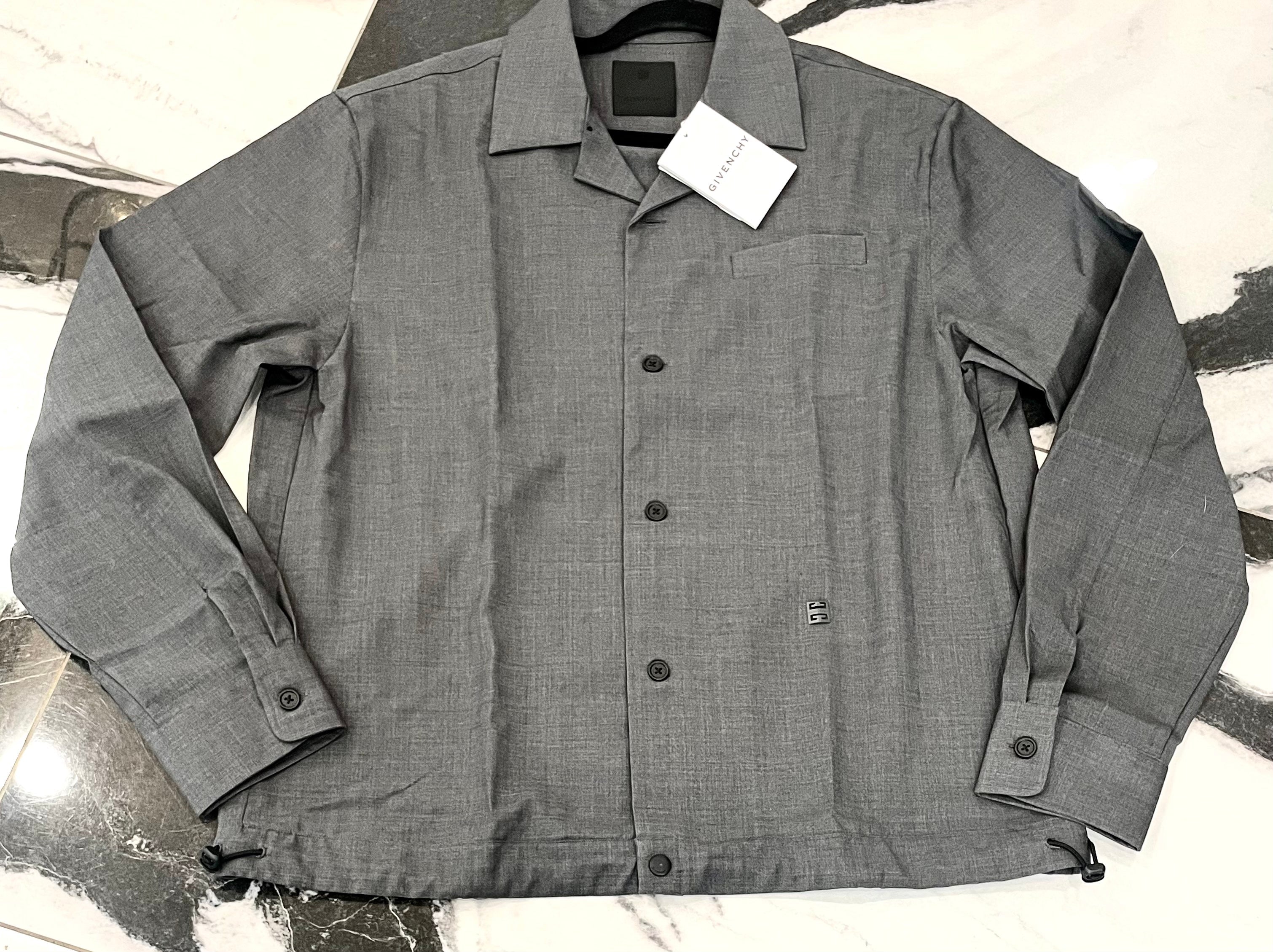 GIVENCHY MEN'S BUTTON DOWN LIGHT JACKET