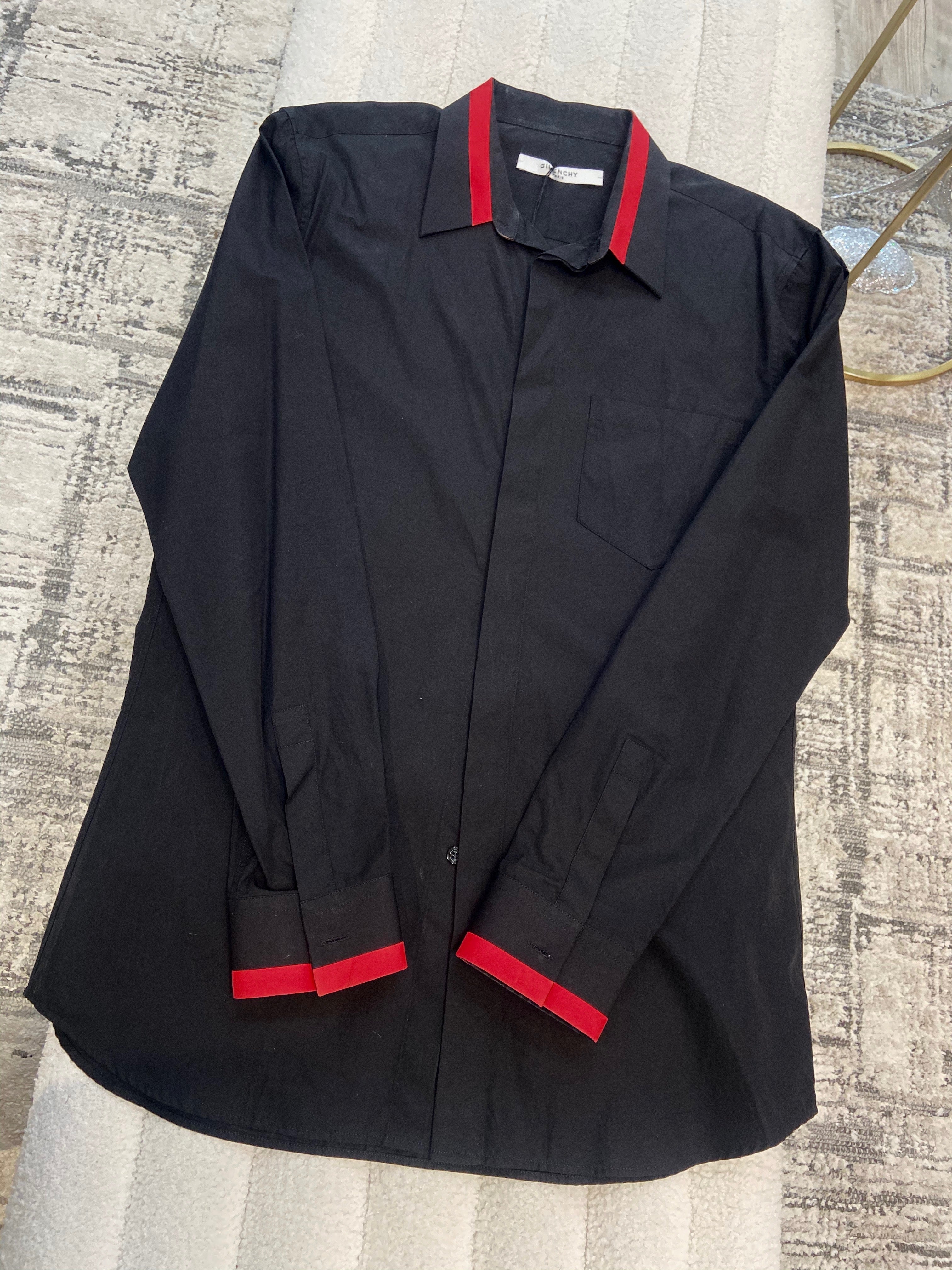 GIVENCHY COTTON POPLIN BUTTON DOWN SHIRT