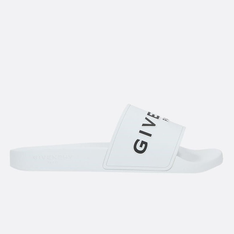 GIVENCHY PARIS FLAT SLIDE SANDALS