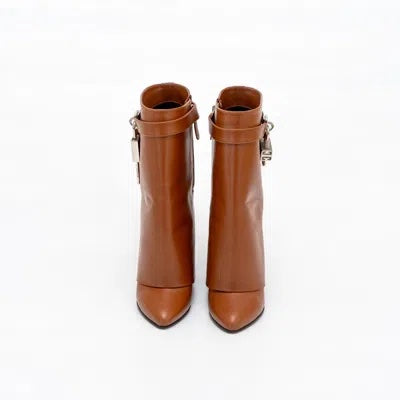 GIVENCHY SHARK LOCK LEATHER BOOTS