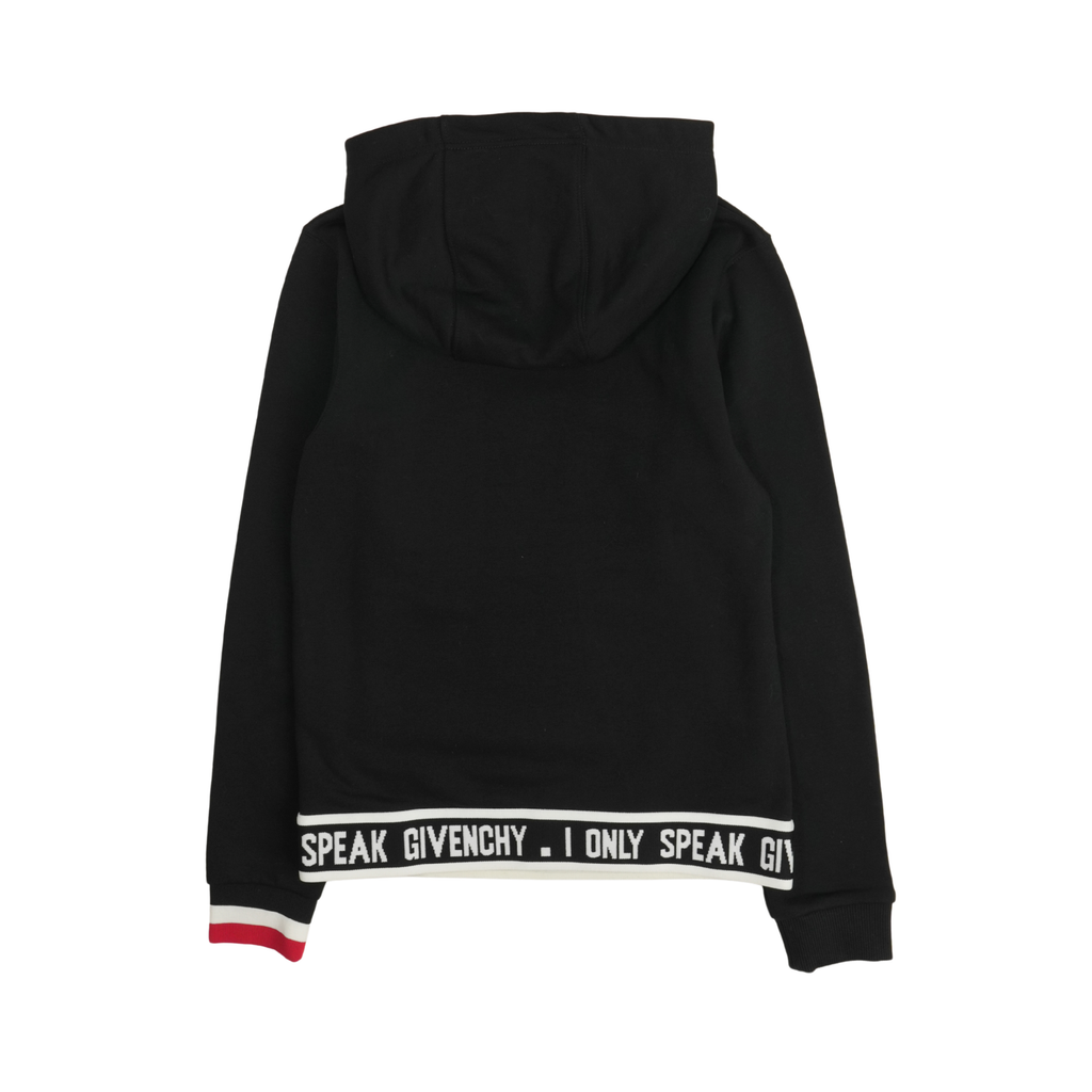 Givenchy Black Logo Band Hoodie - Kid's 12