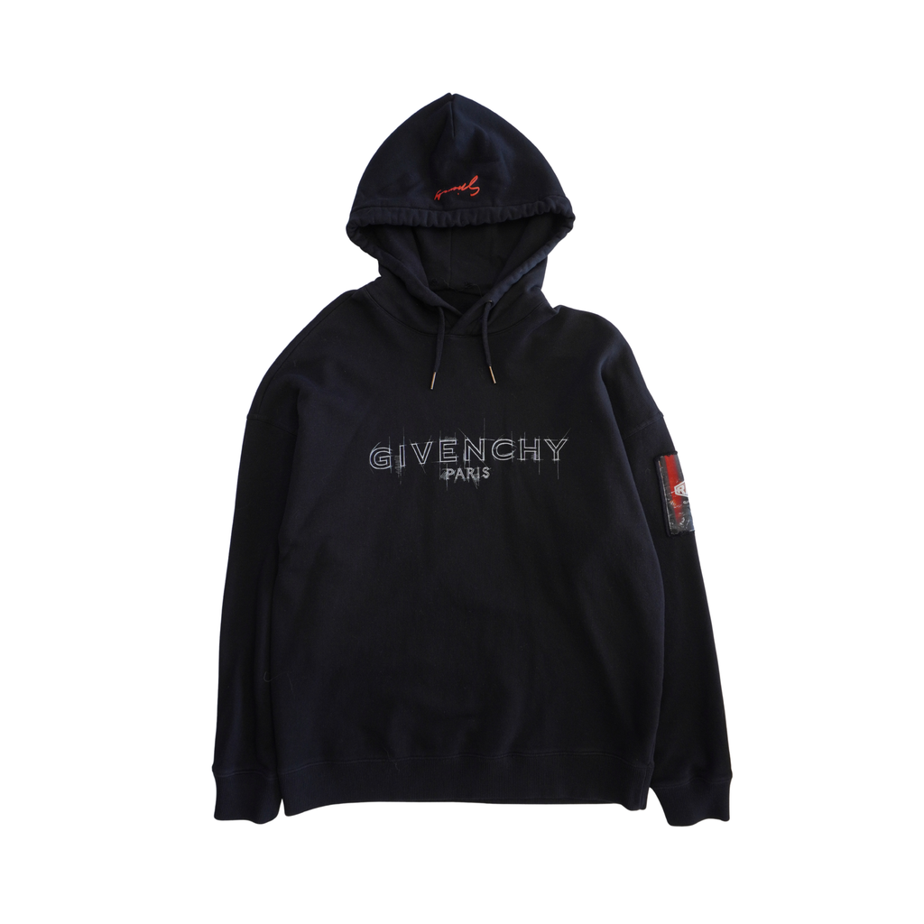 Givenchy 'Logo Print Patch' Hoodie - Men's L
