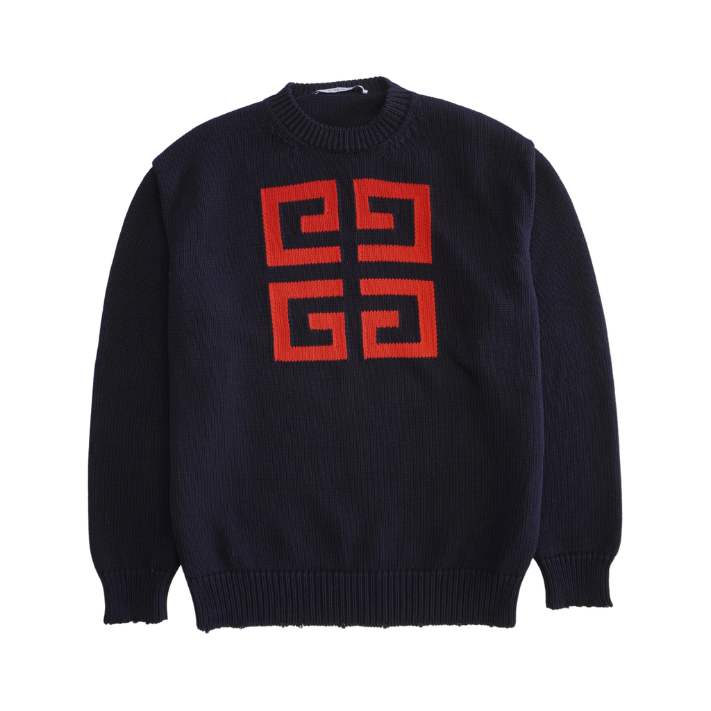 Givenchy '4G Logo' Knit Sweater - Men's XS