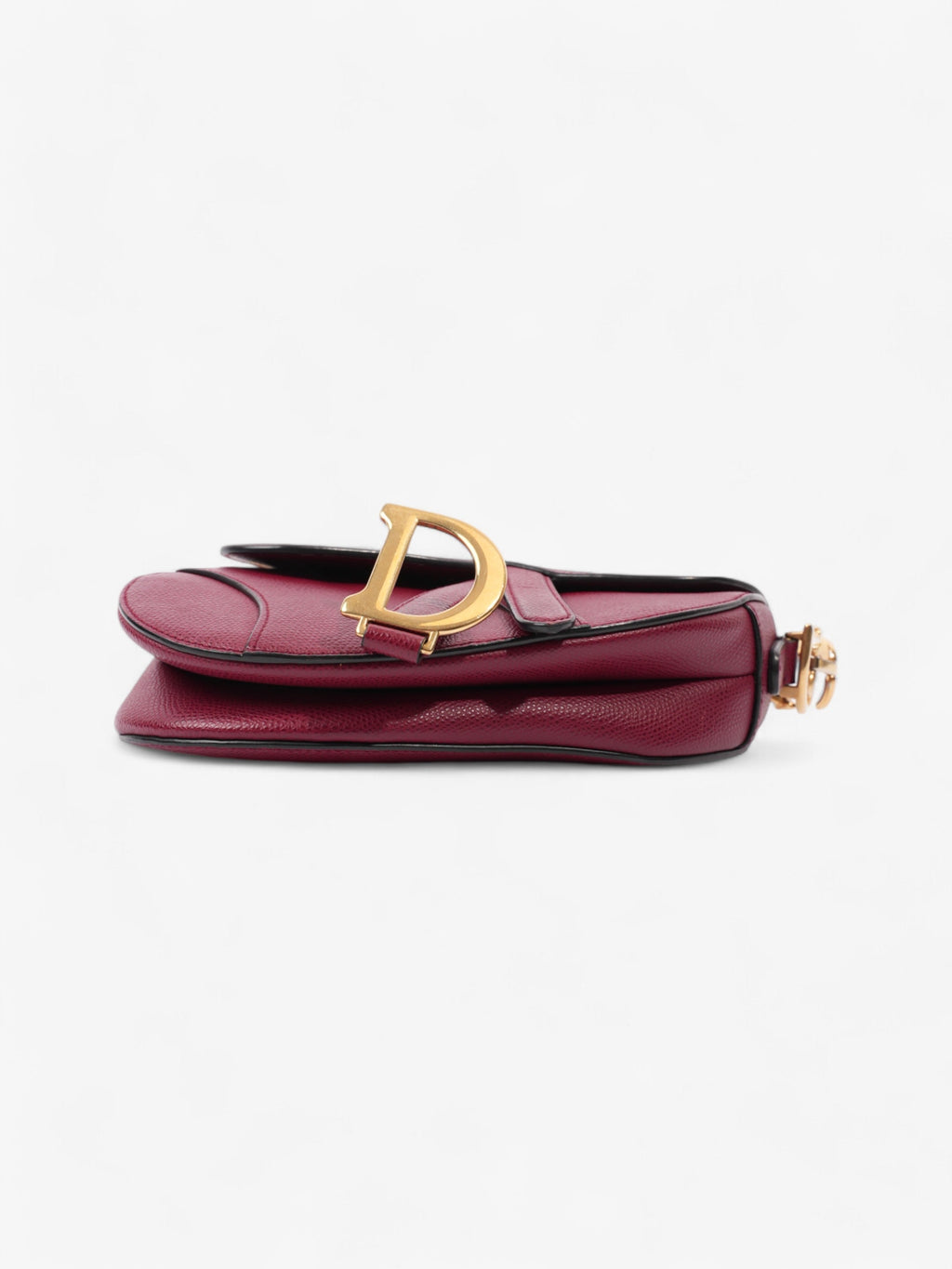 Christian Dior Mini saddle bag Bordeaux Red Calfskin Leather Mini