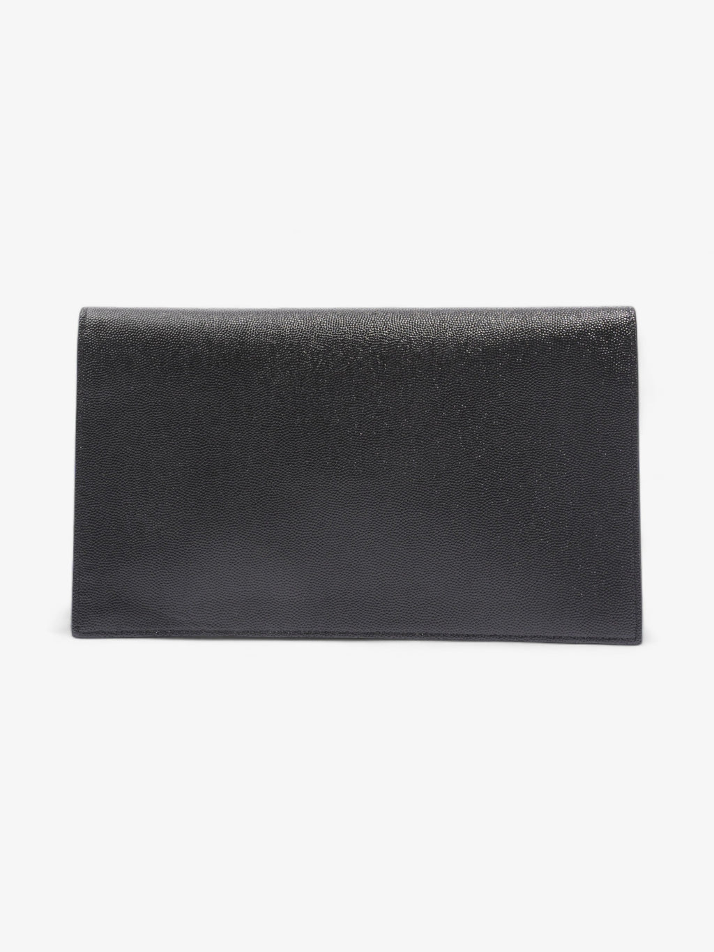 Saint Laurent Uptown Clutch Black Grained Leather