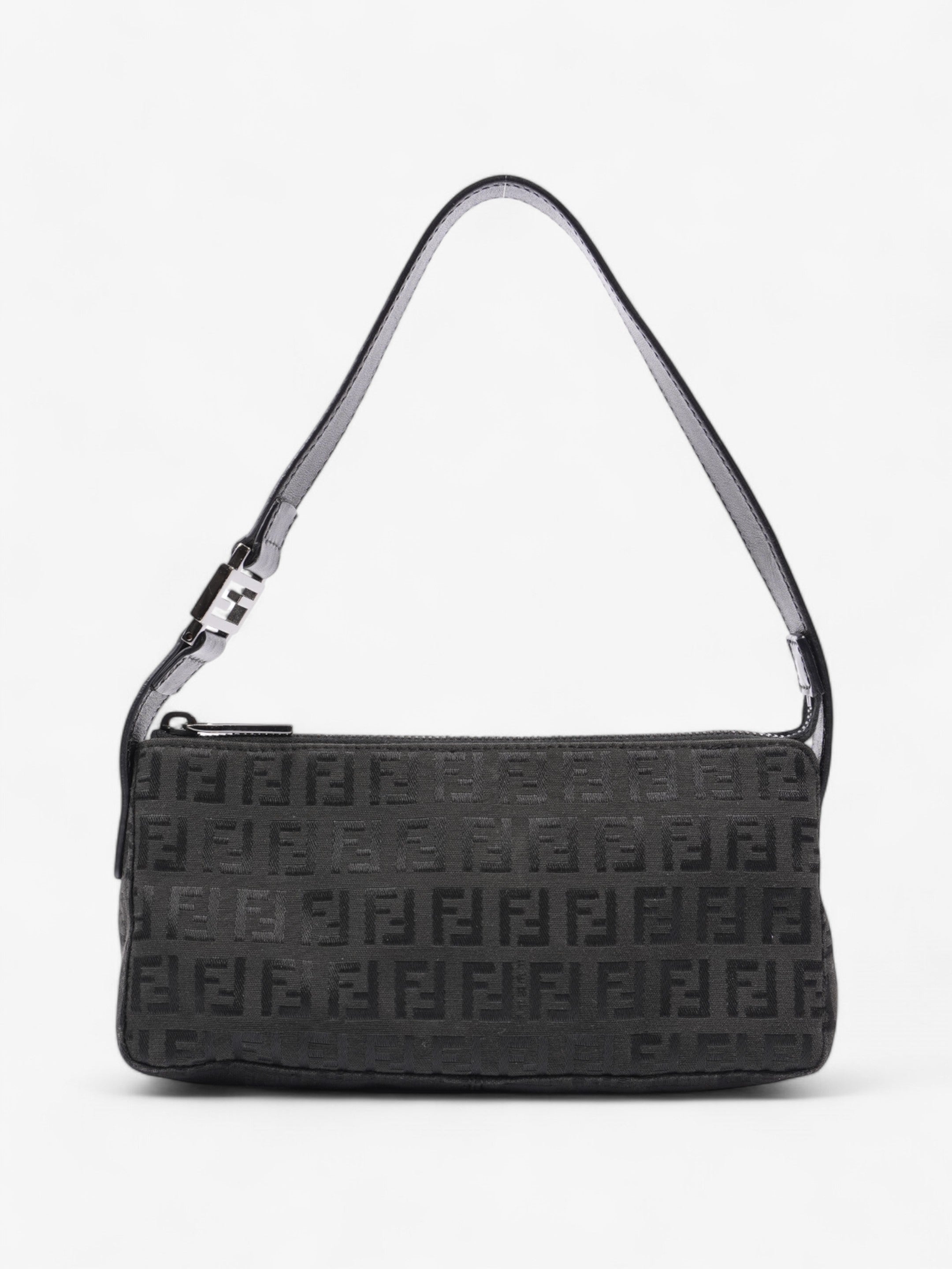 Fendi Shoulder Bag Black Canvas