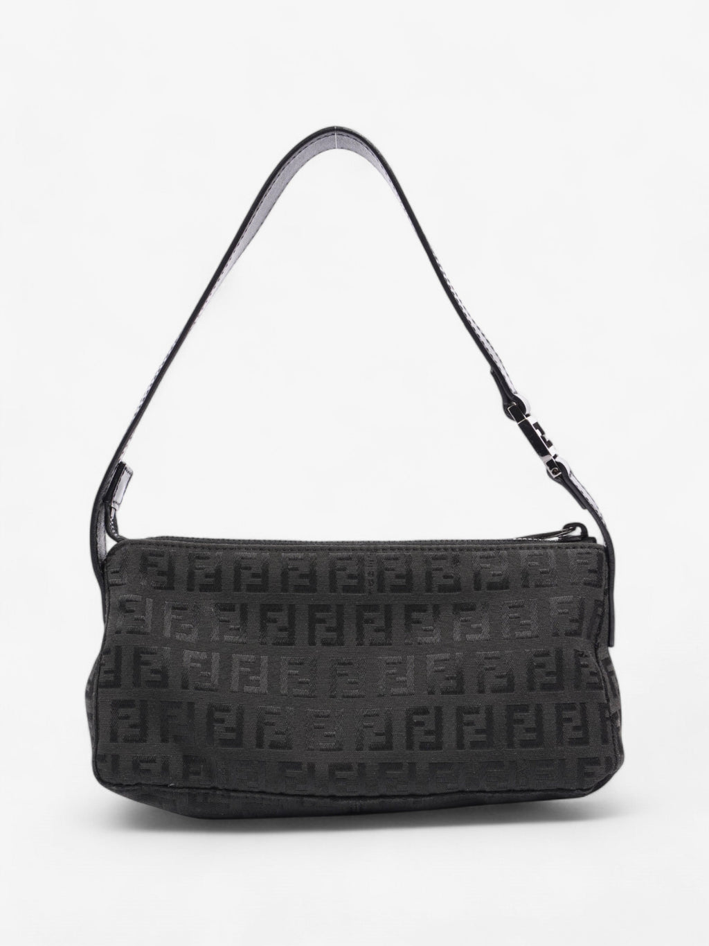 Fendi Shoulder Bag Black Canvas