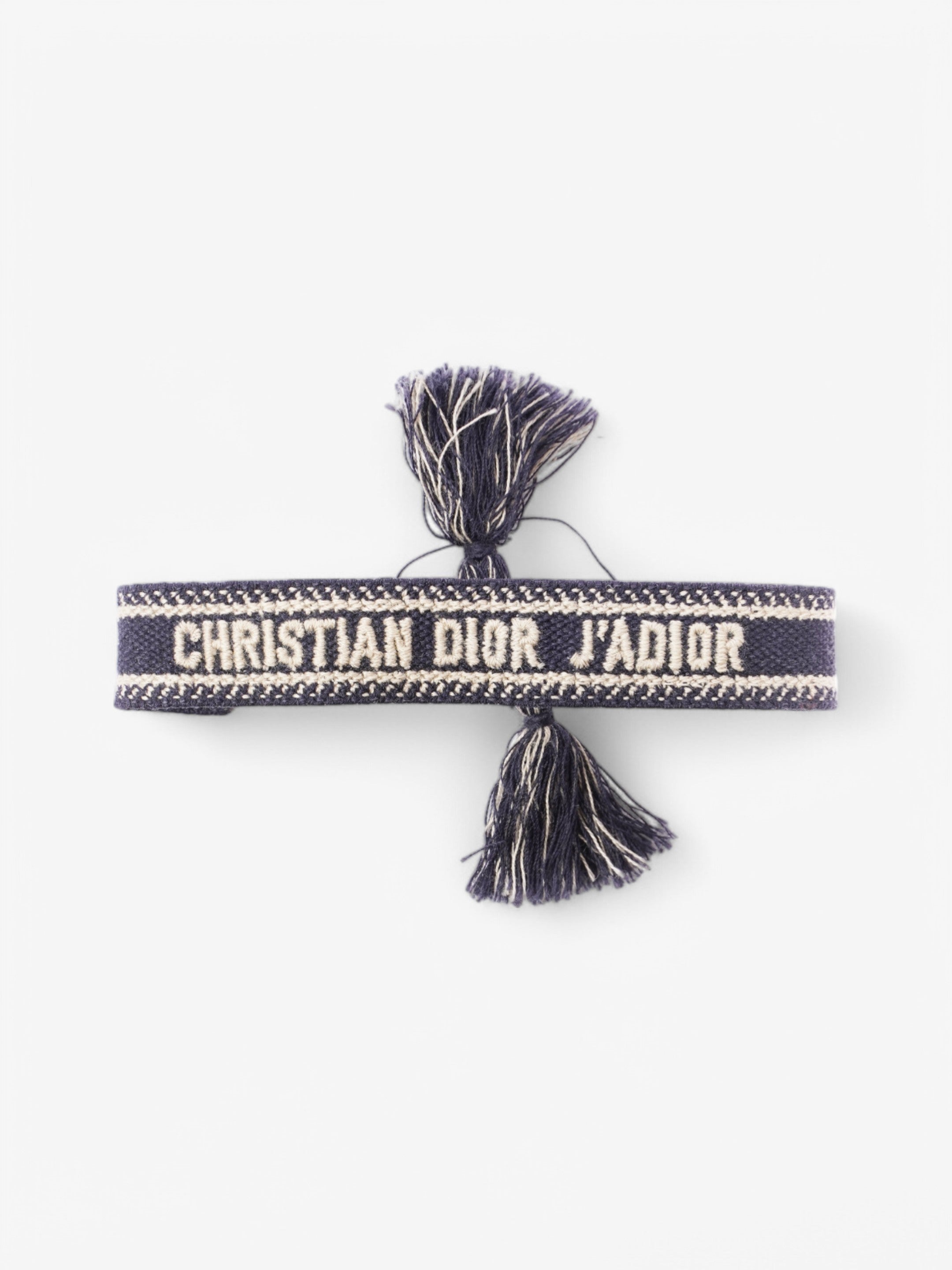 Christian Dior Bracelet Set Navy / Cream Canvas