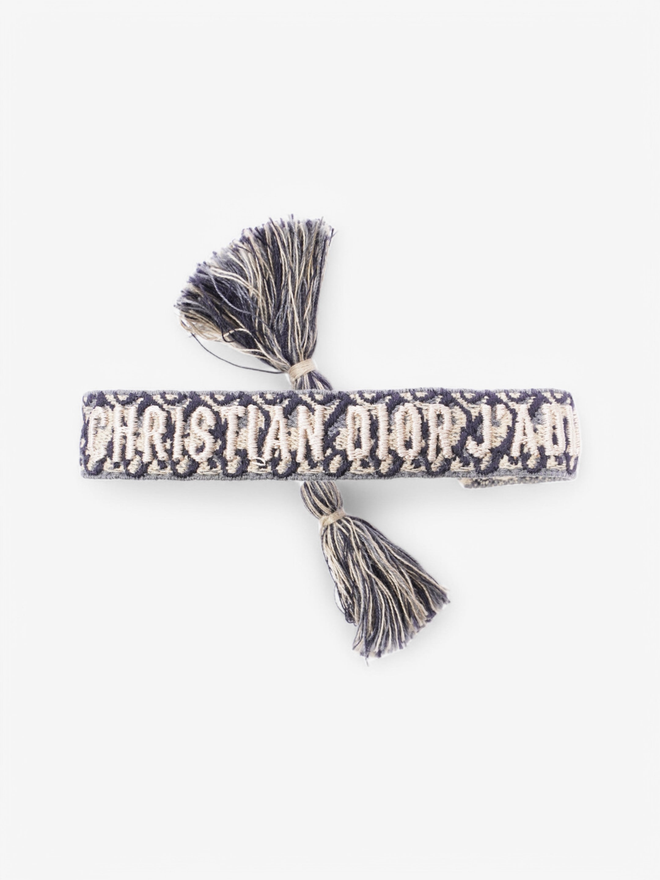 Christian Dior Bracelet Set Navy / Cream Canvas
