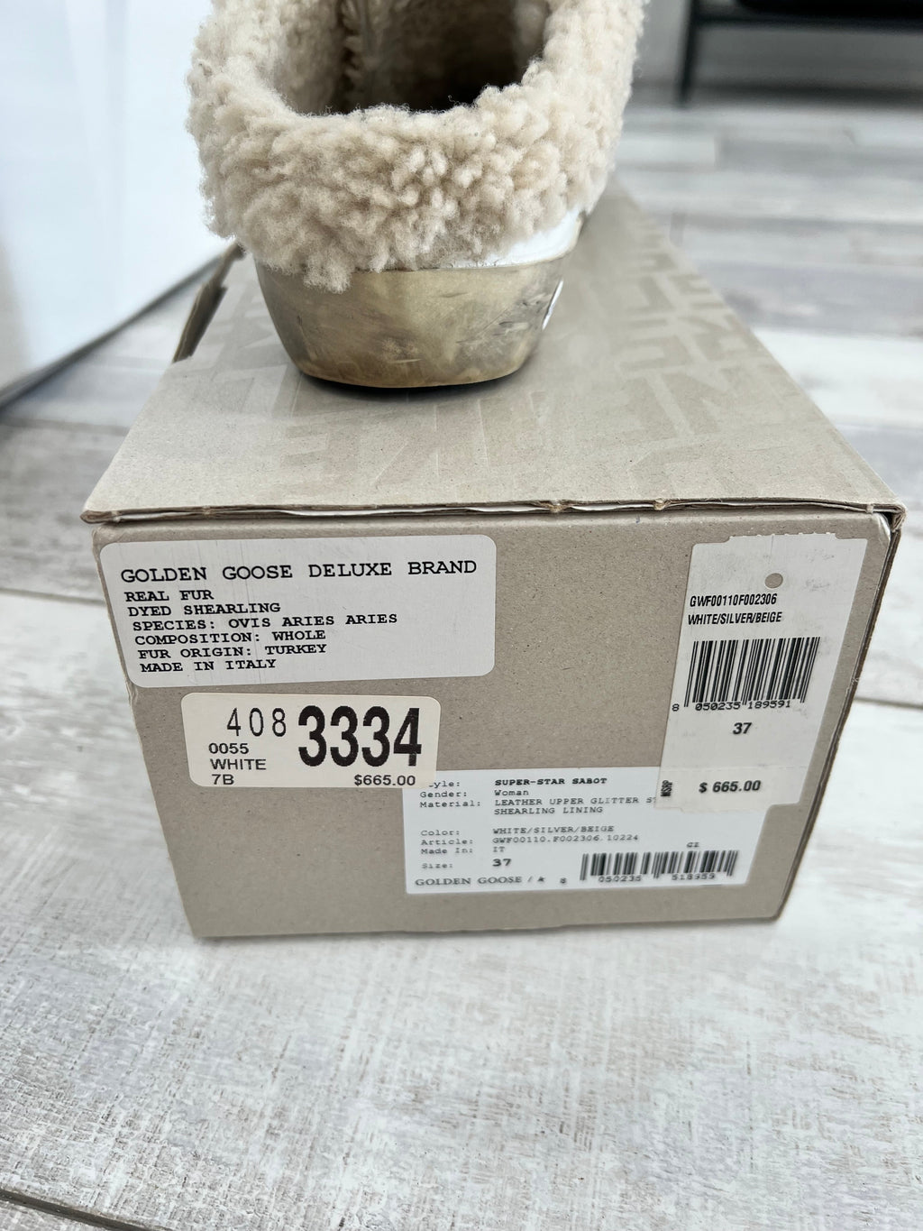 GOLDEN GOOSE SUPER STAR SHEARLING MULE SNEAKERS