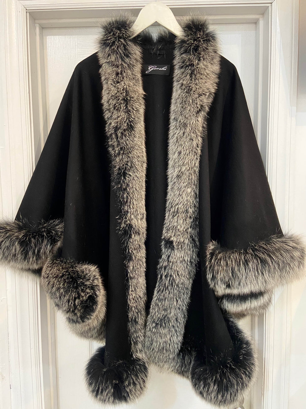 GORSKI WOOL & FOX TRIM CAPELET