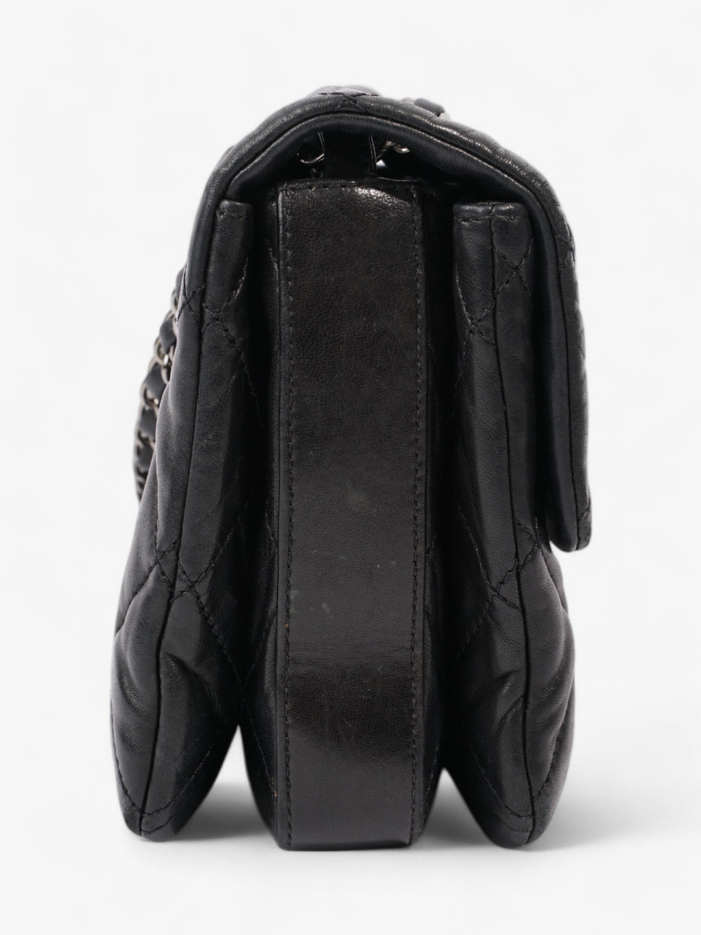 Chanel Classic Square Flap Black Lambskin Leather Mini