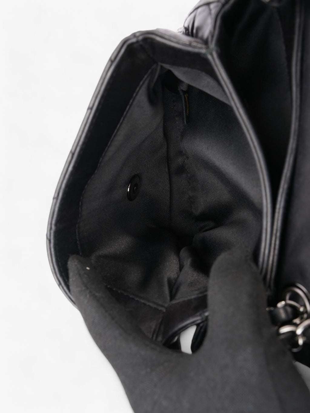 Chanel Classic Square Flap Black Lambskin Leather Mini