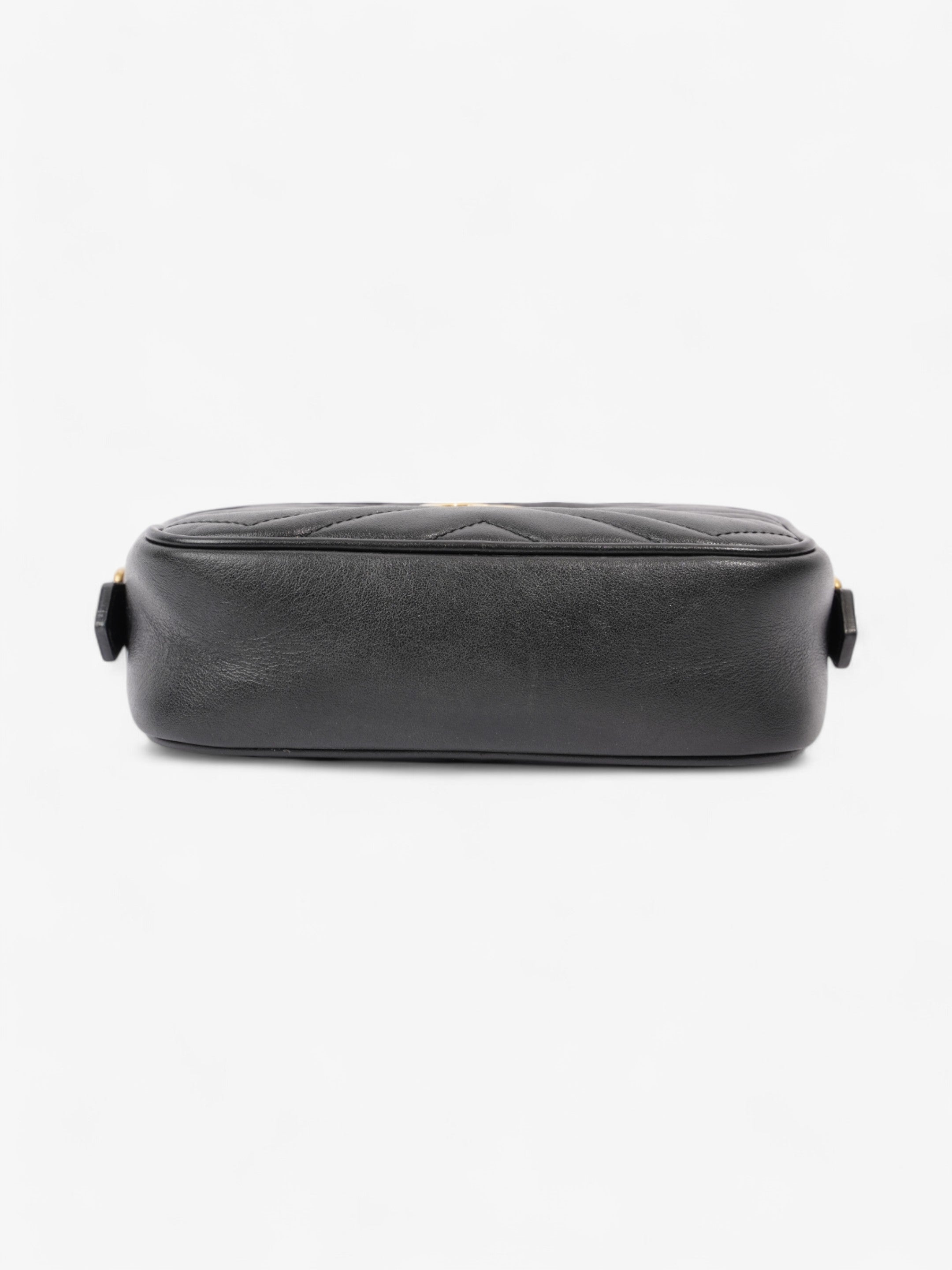 Gucci GG Marmont Black Matelasse Leather Mini