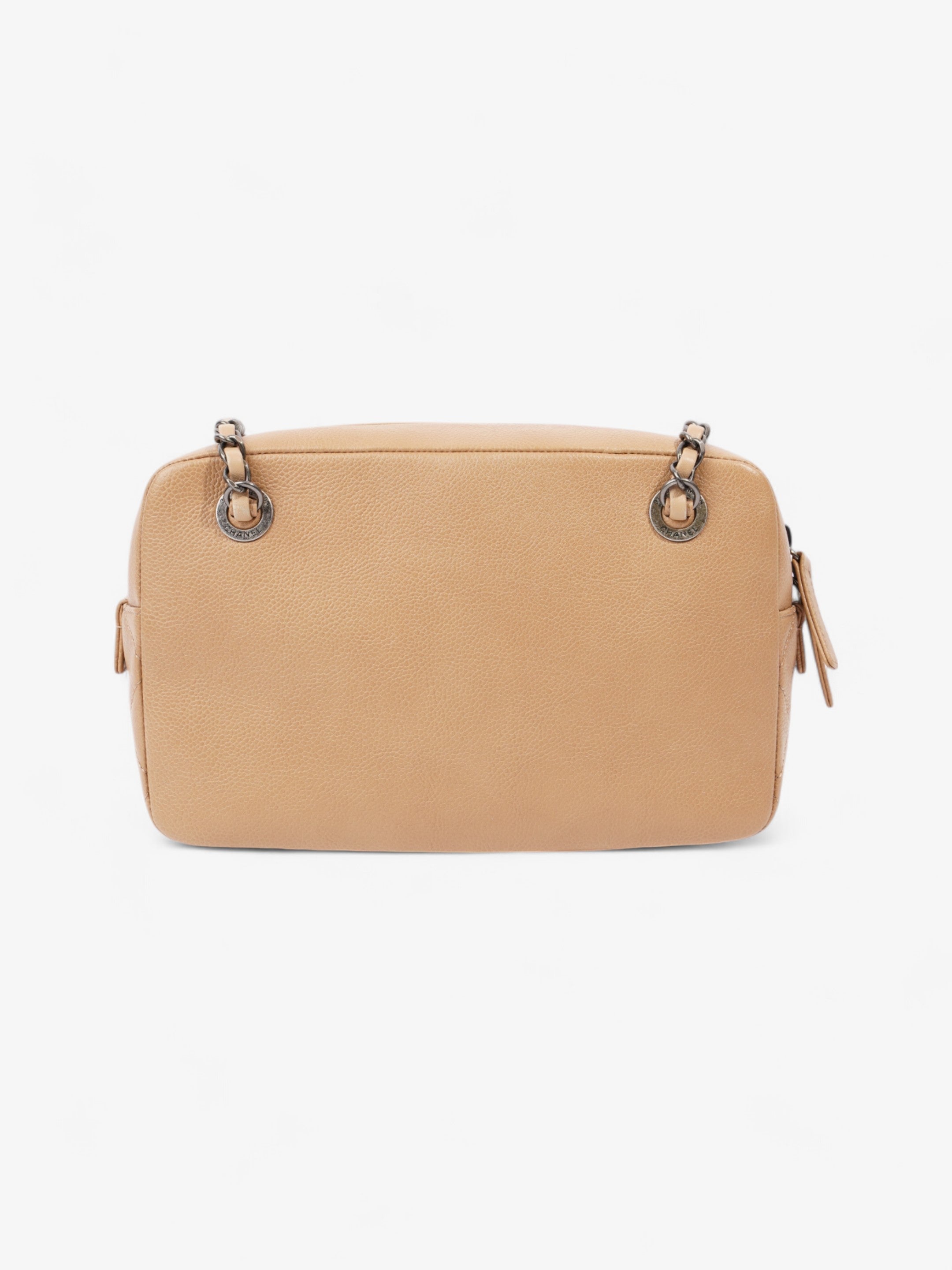 Chanel Coco Break Camera Bag Beige Caviar Leather