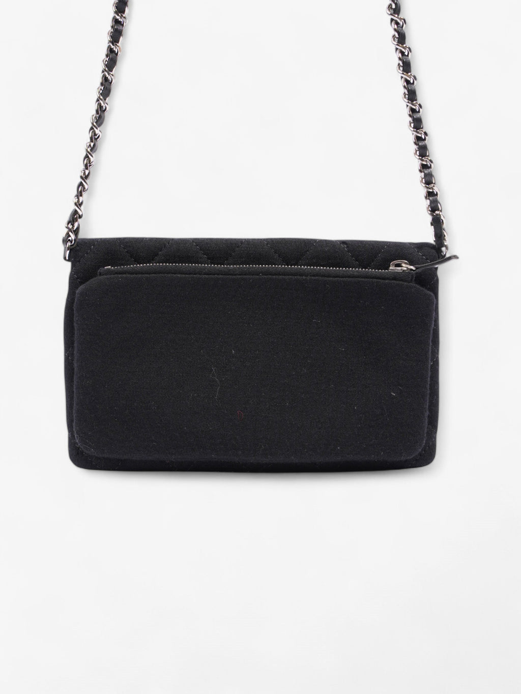 Chanel CC Flap Bag Black Cotton Mini