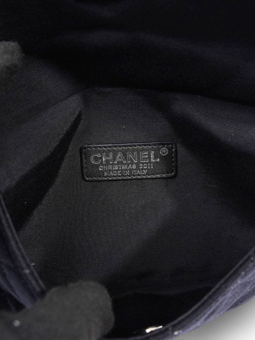 Chanel CC Flap Bag Black Cotton Mini