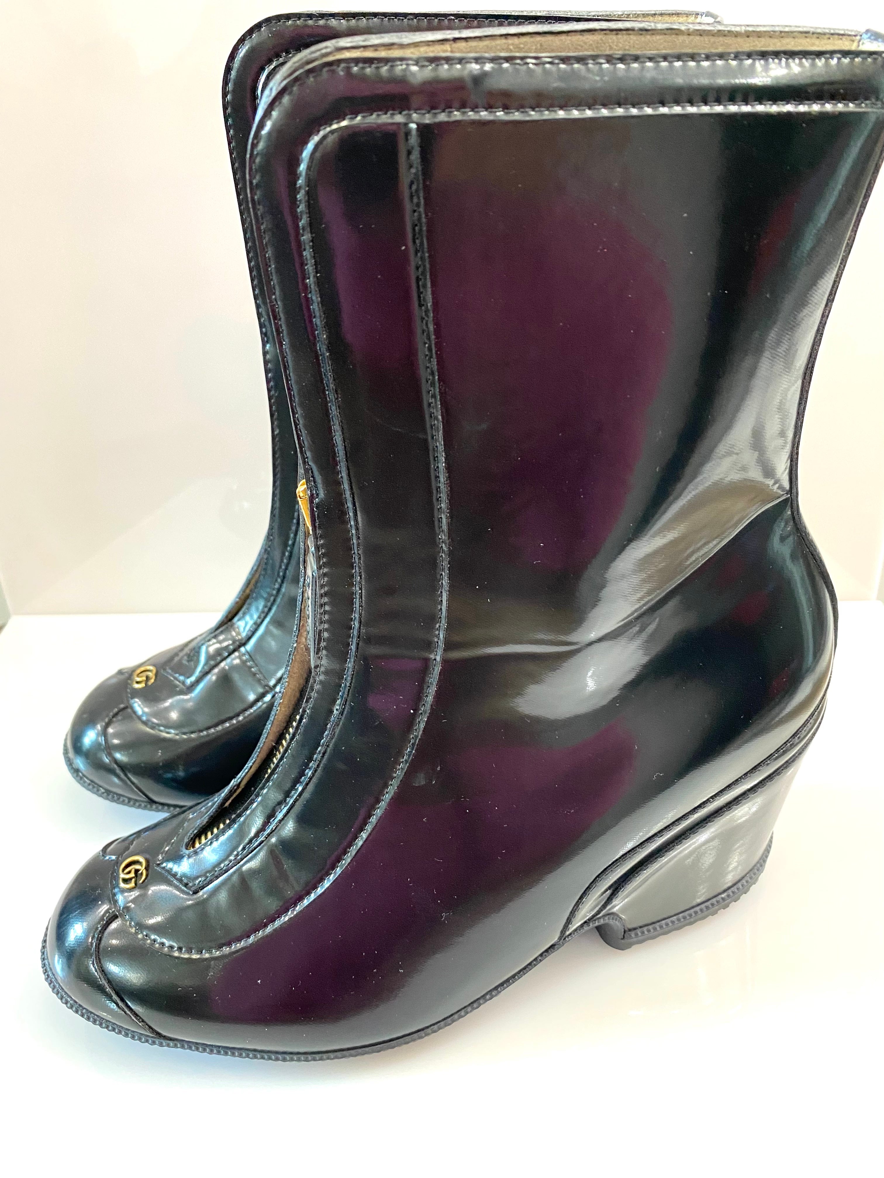 GUCCI KITT 70 ANKLE RAIN BOOTS