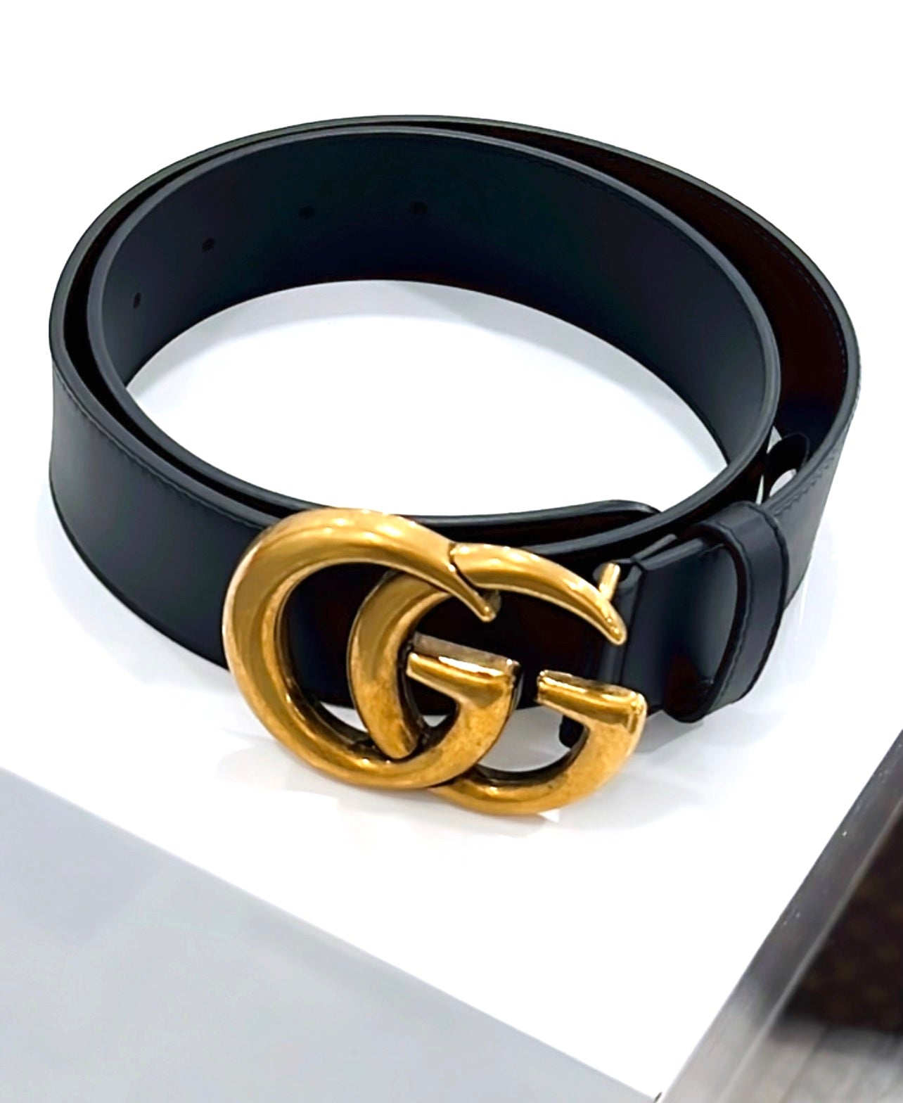 GUCCI GG MARMONT CALFSKIN LEATHER BELT