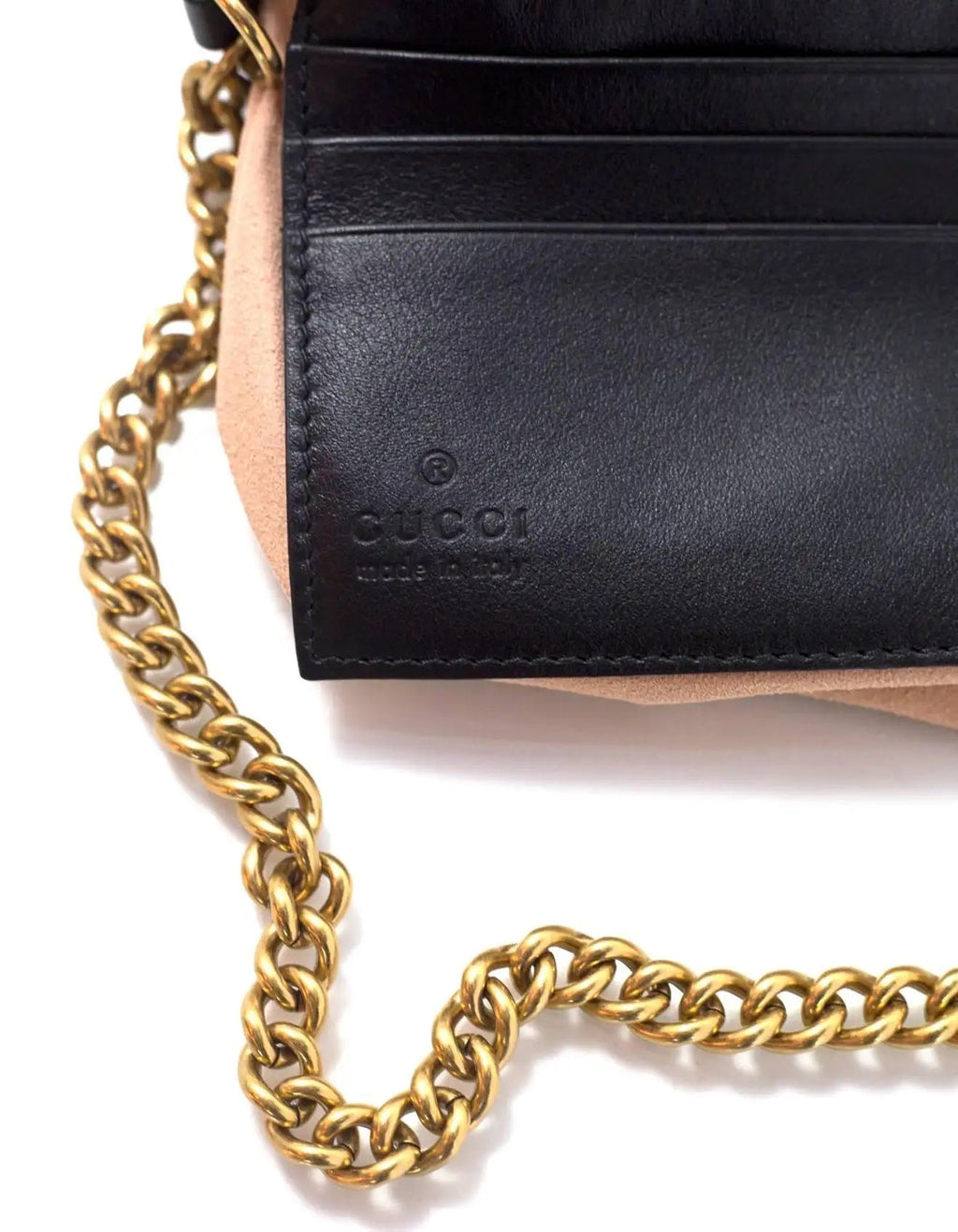 GUCCI GG CALFSKIN MATELASSE MARMONT MINI CHAIN BAG