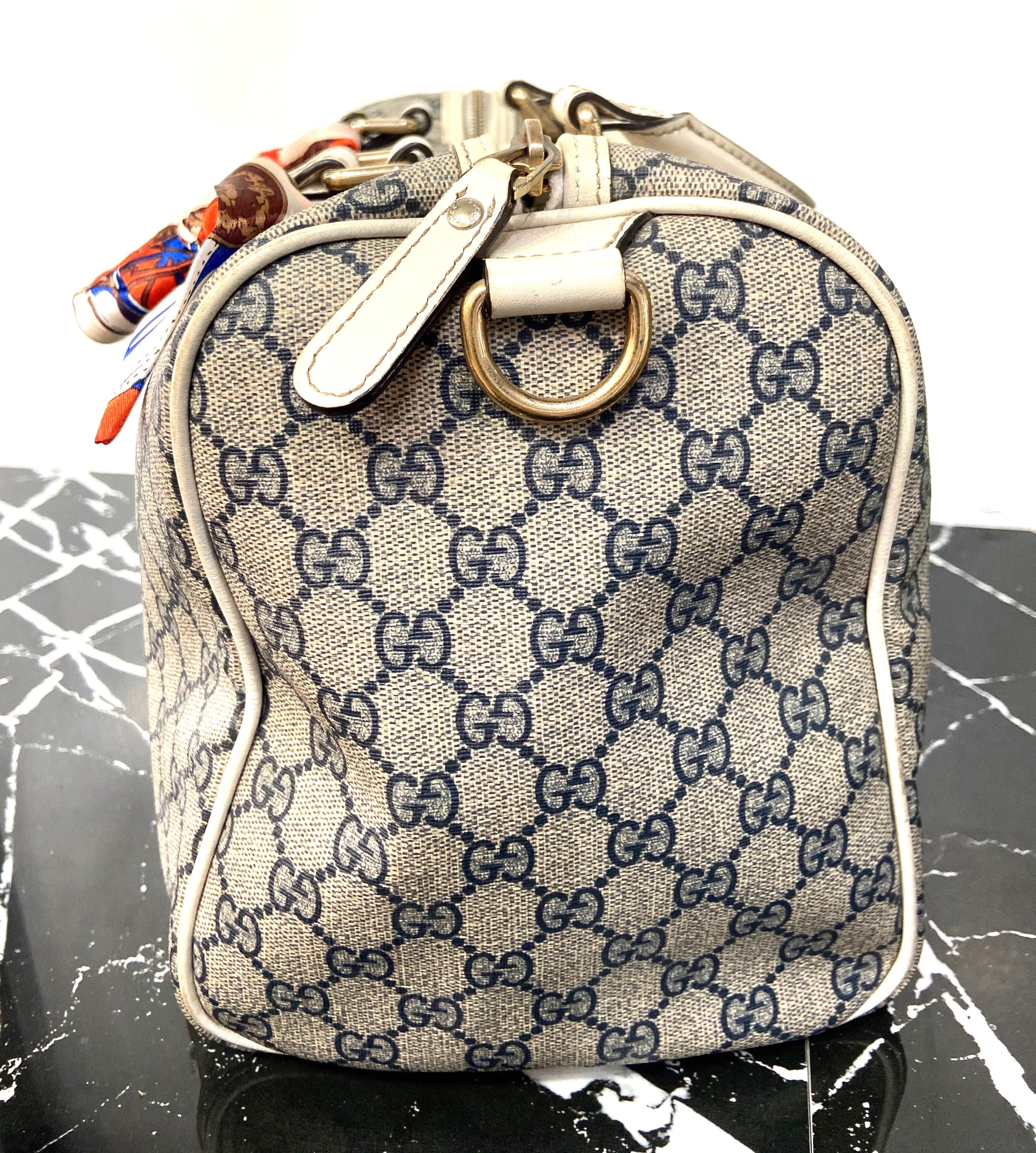 GUCCI GG SUPREME CANADIAN FLAG JOY BOSTON BAG