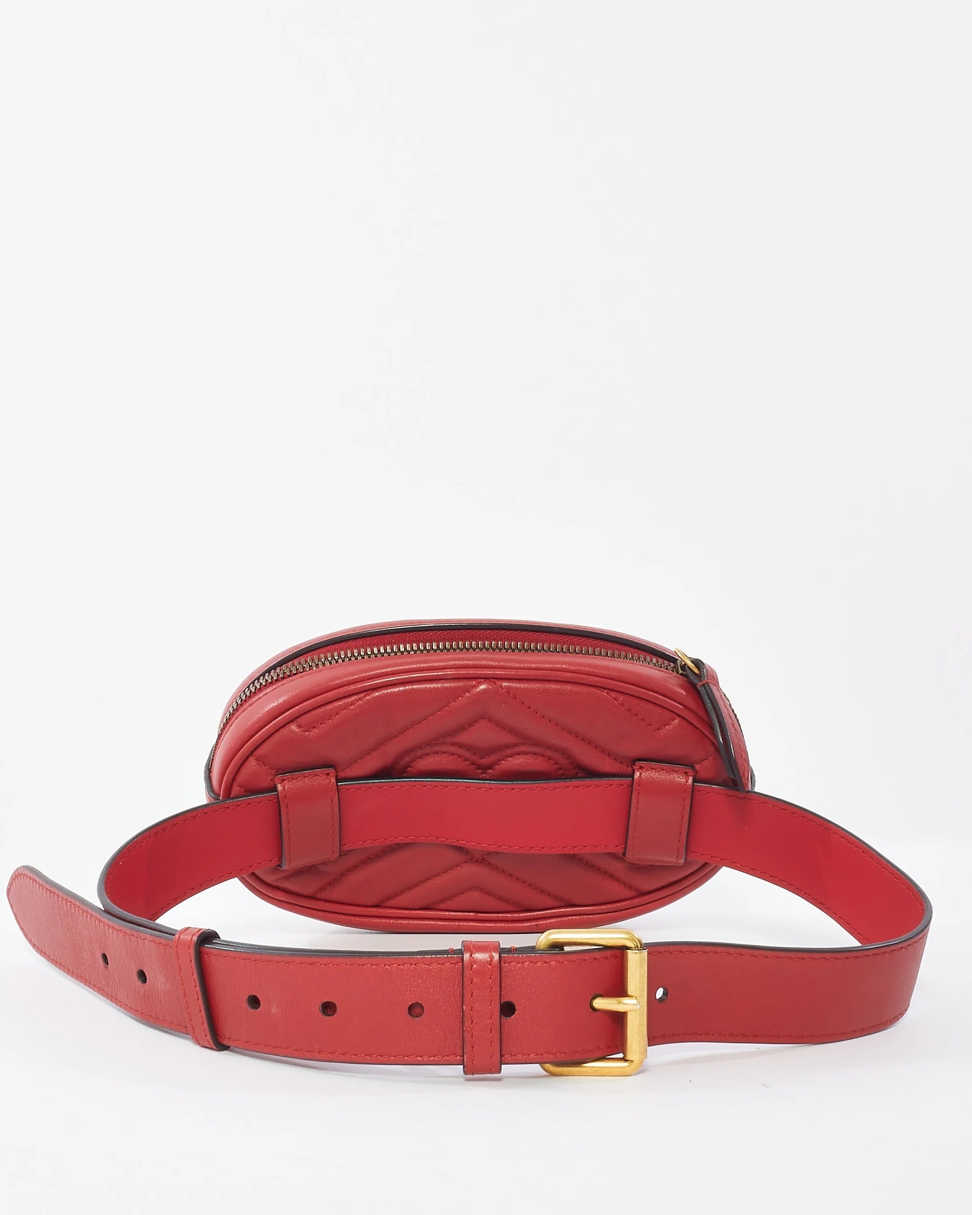GUCCI GG MARMONT MATELASSE CALFSKIN LEATHER BELT BAG