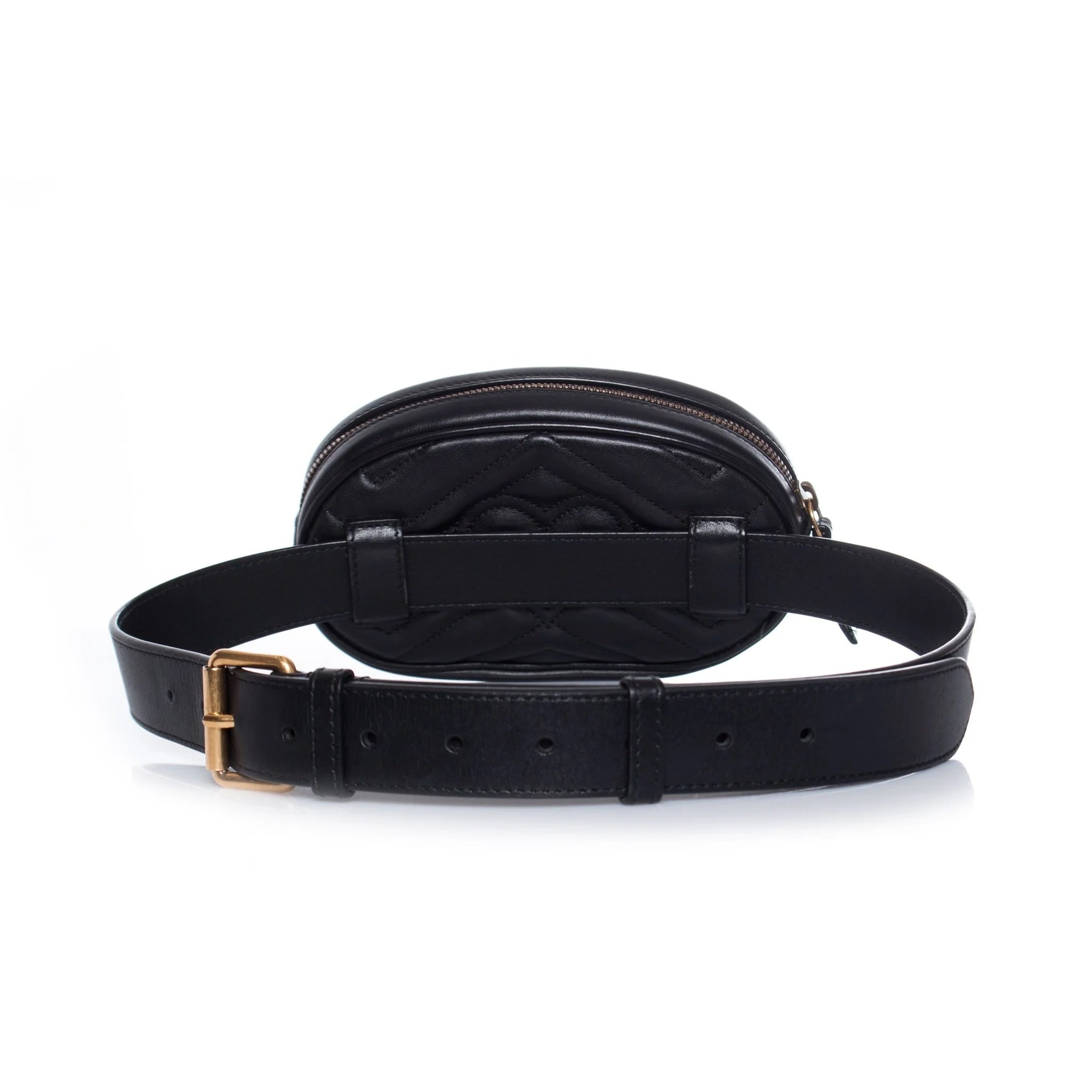 GUCCI GG MARMONT MATELASSE CALFSKIN LEATHER BELT BAG