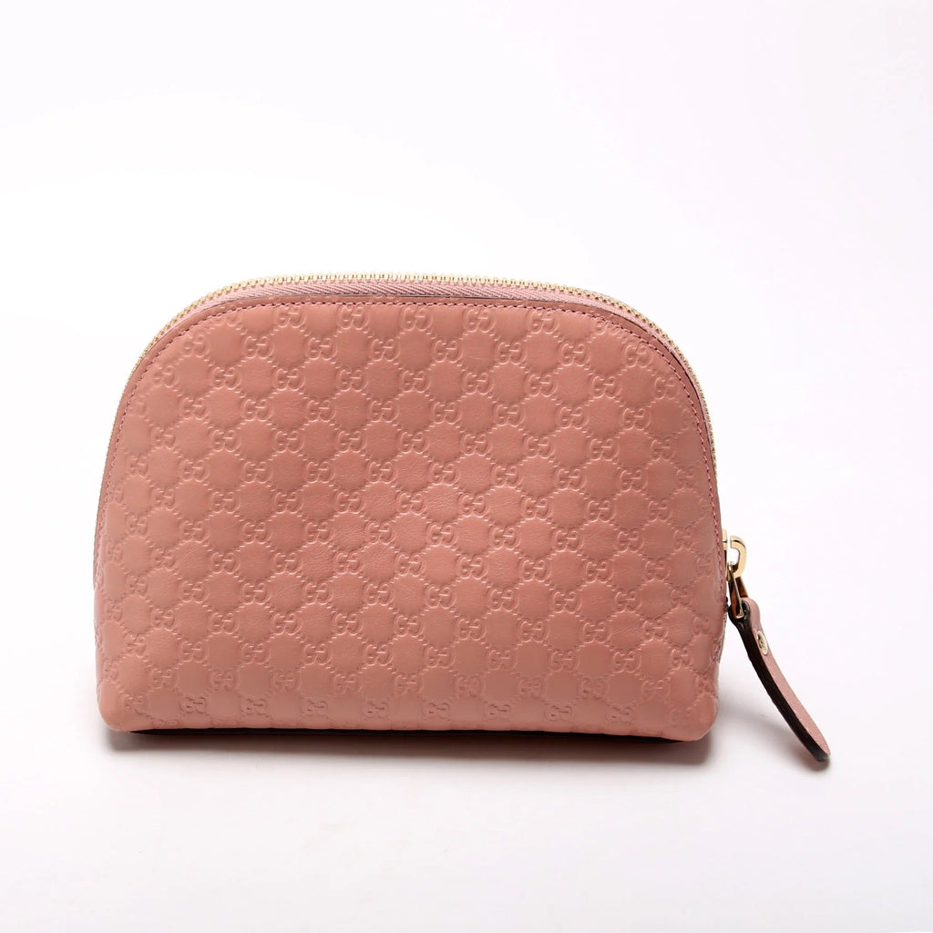 GUCCI GG MICROGUCCISSIMA LEATHER COSMETIC POUCH