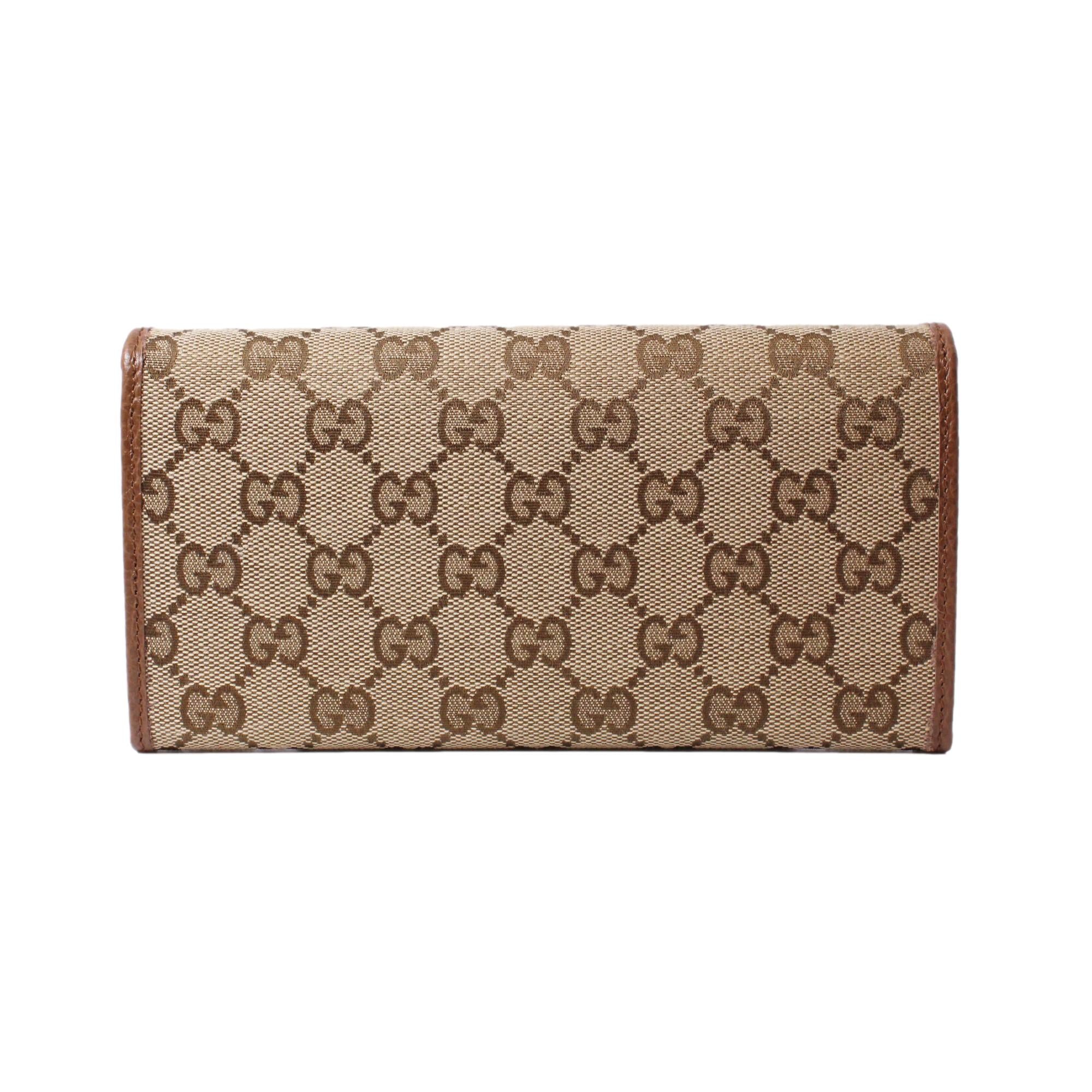 GUCCI GG MONOGRAM LONG WALLET