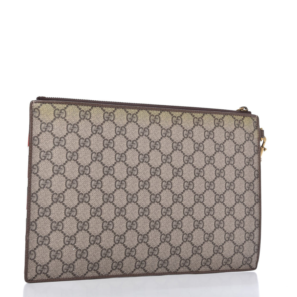 GUCCI GG SUPREME COURIER CLUTCH BAG