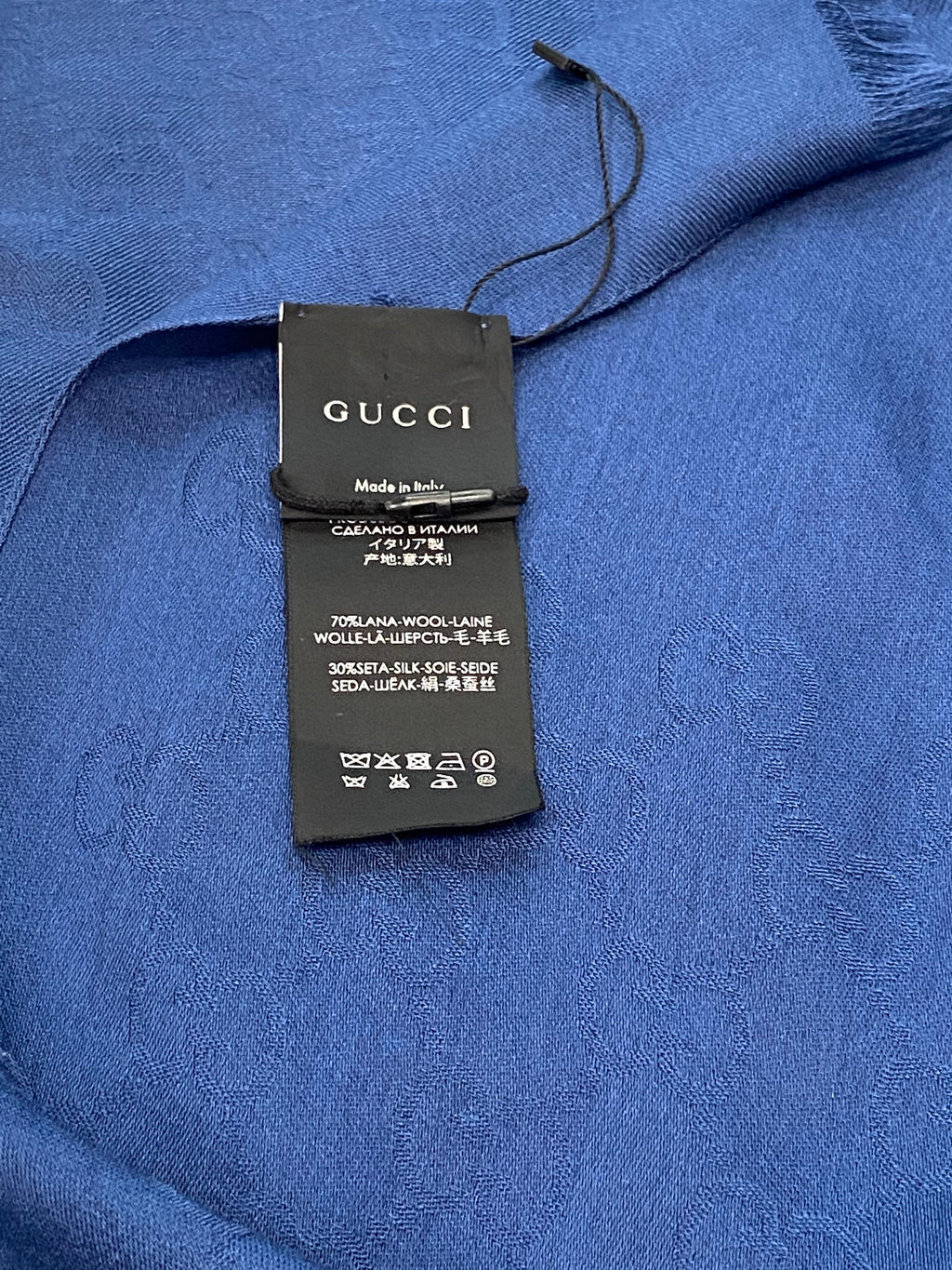 GUCCI GG SUPREME WOOL SILK SCRAF