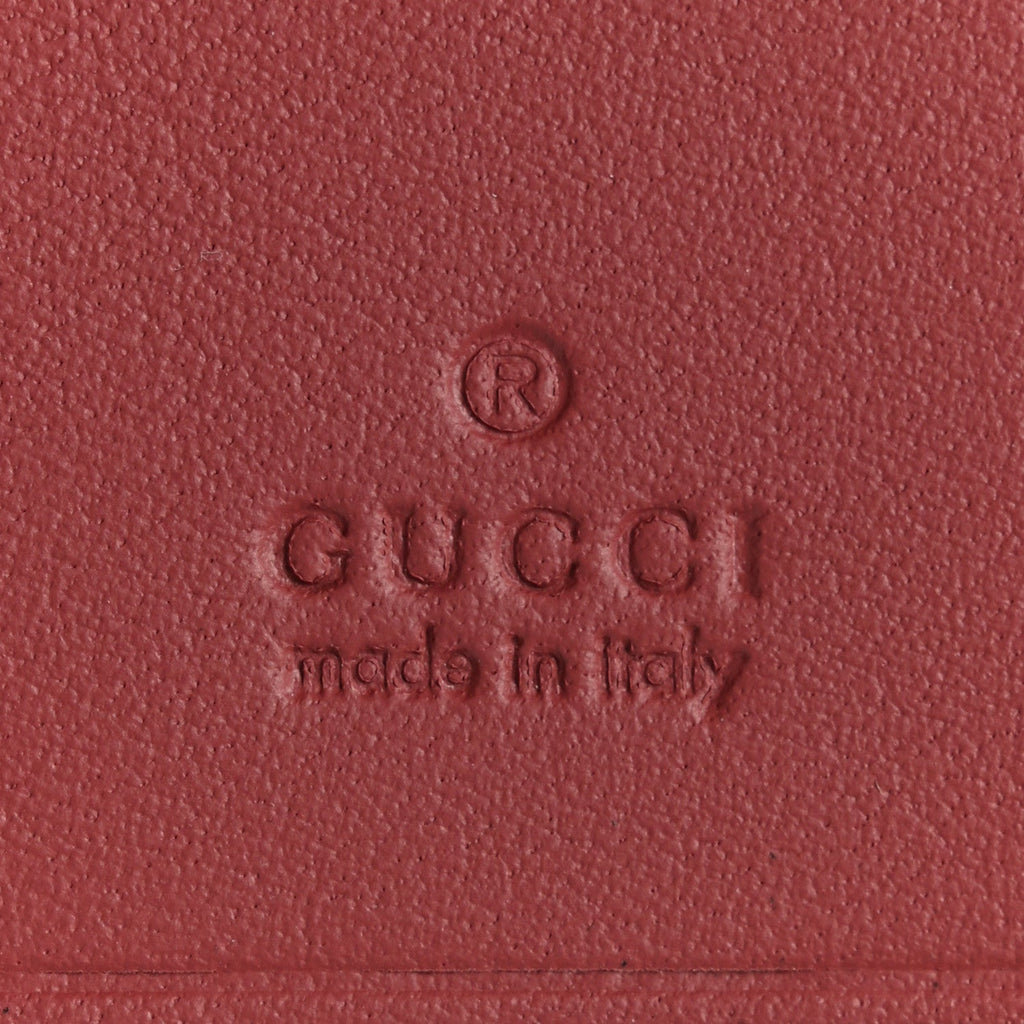 GUCCI GG SUPREME MONOGRAM BLOOMS SIX KEY HOLDER CASE IN DRY ROSE