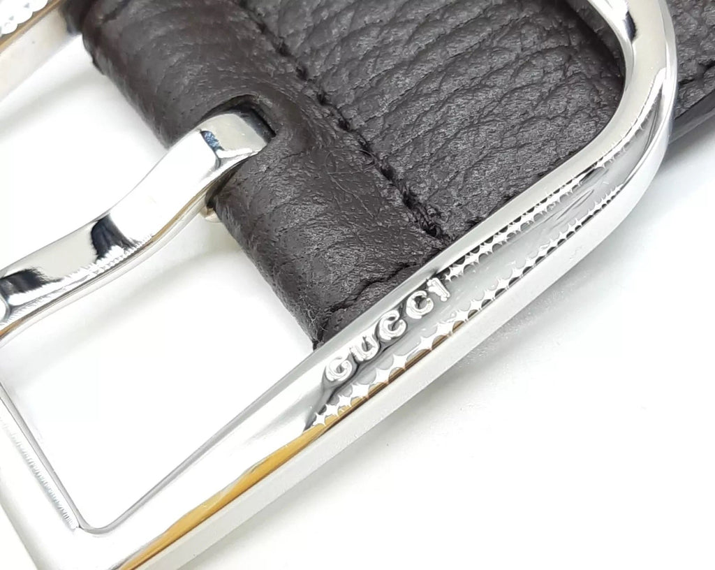 GUCCI GG SUPREME GUCCISSIMA CALFSKIN 40MM PALLADIUM BUCKLE BELT
