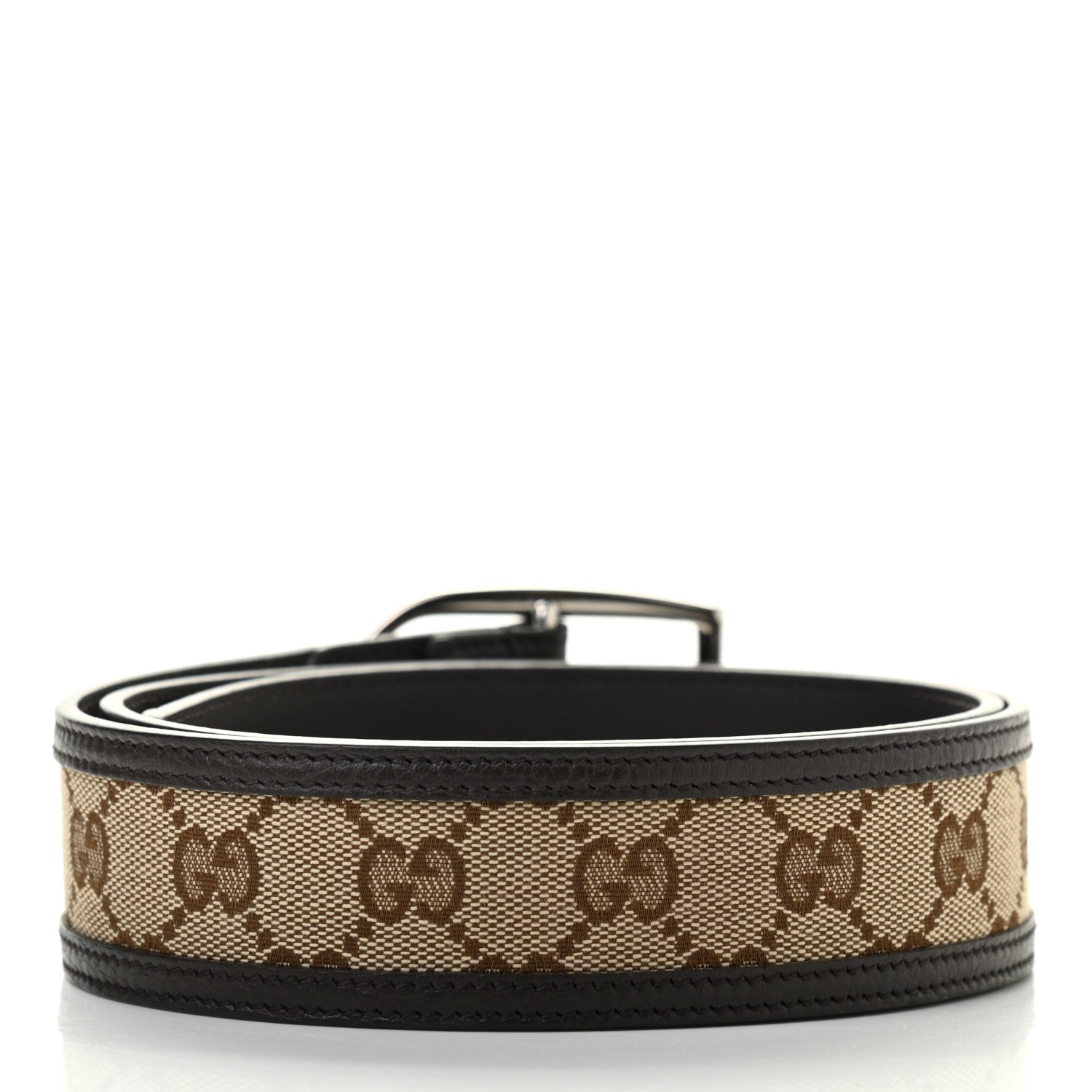 GUCCI GG SUPREME GUCCISSIMA CALFSKIN 40MM PALLADIUM BUCKLE BELT