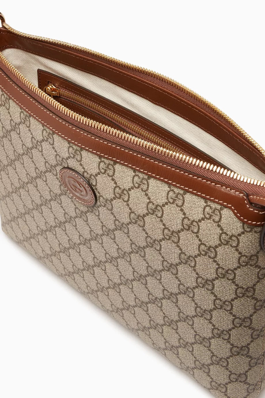 GUCCI INTERLOCKING G WRISTLET/ MESSENGER CROSSBODY BAG