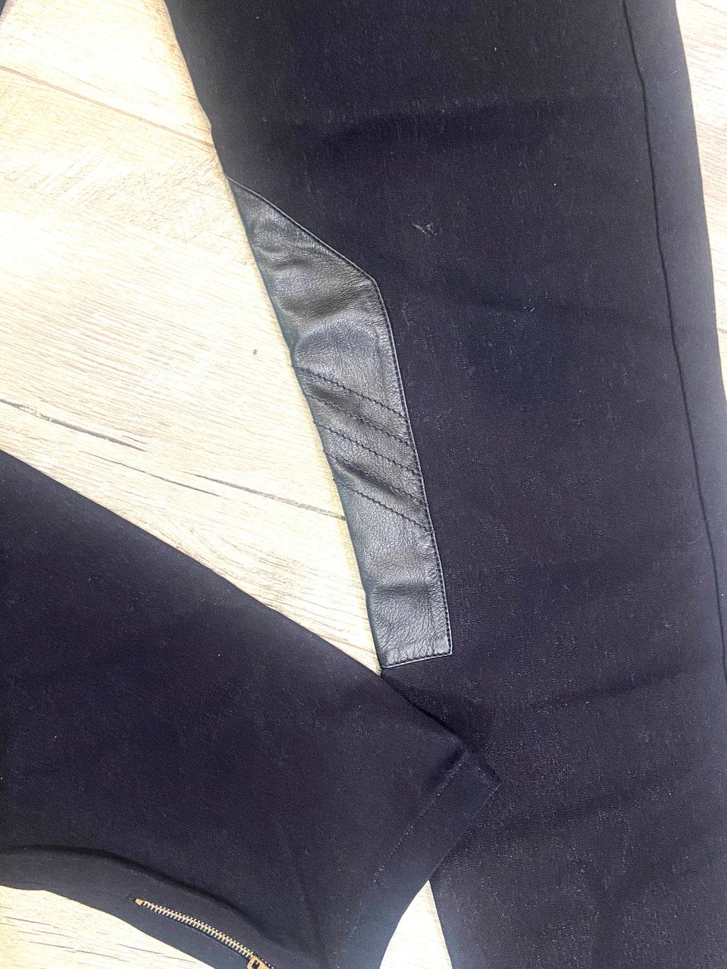 GUCCI LEATHER EMBELLISHED SKINNY JEANS