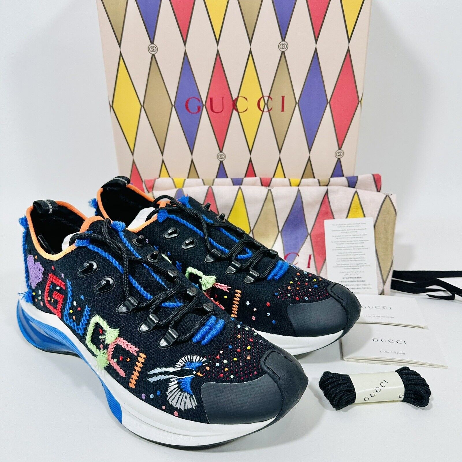 GUCCI LOVELIGHT BLACK LIMITED EDITION GUCCI RUN SNEAKERS