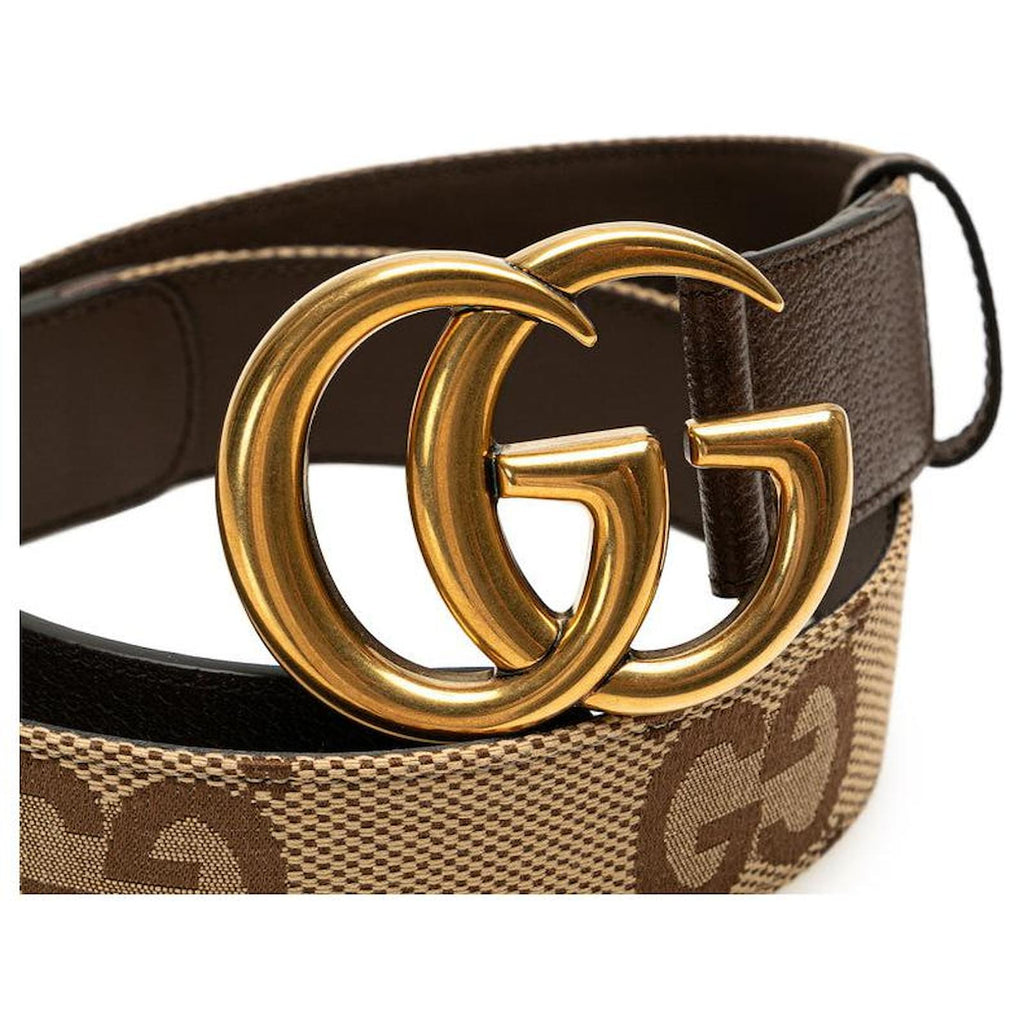 GUCCI GG MARMONT JUMBO GG MONOGRAM 40MM CALFSKIN BELT